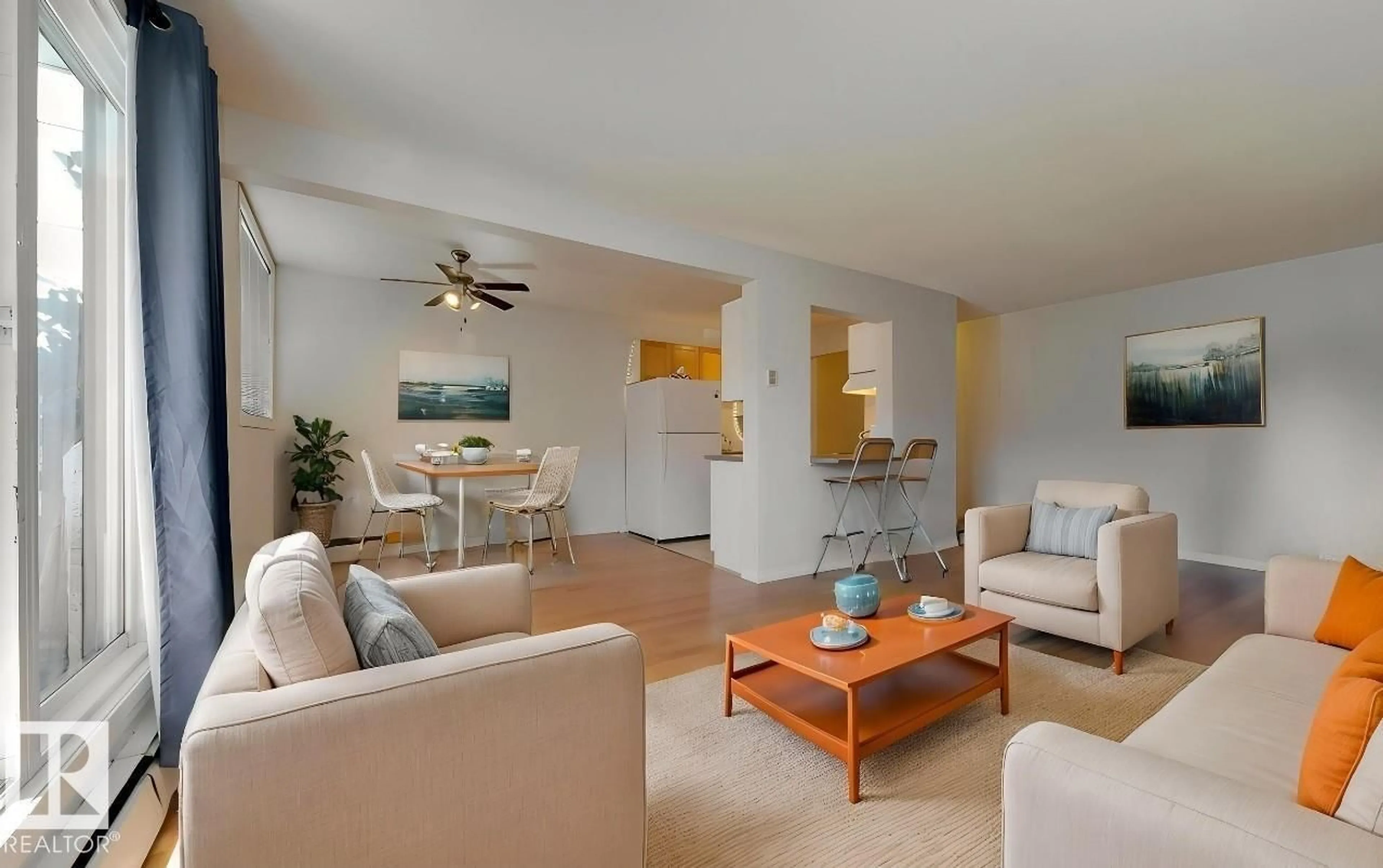 Living room with furniture, unknown for #102 - 11217 103 AV, Edmonton Alberta T5K2V9