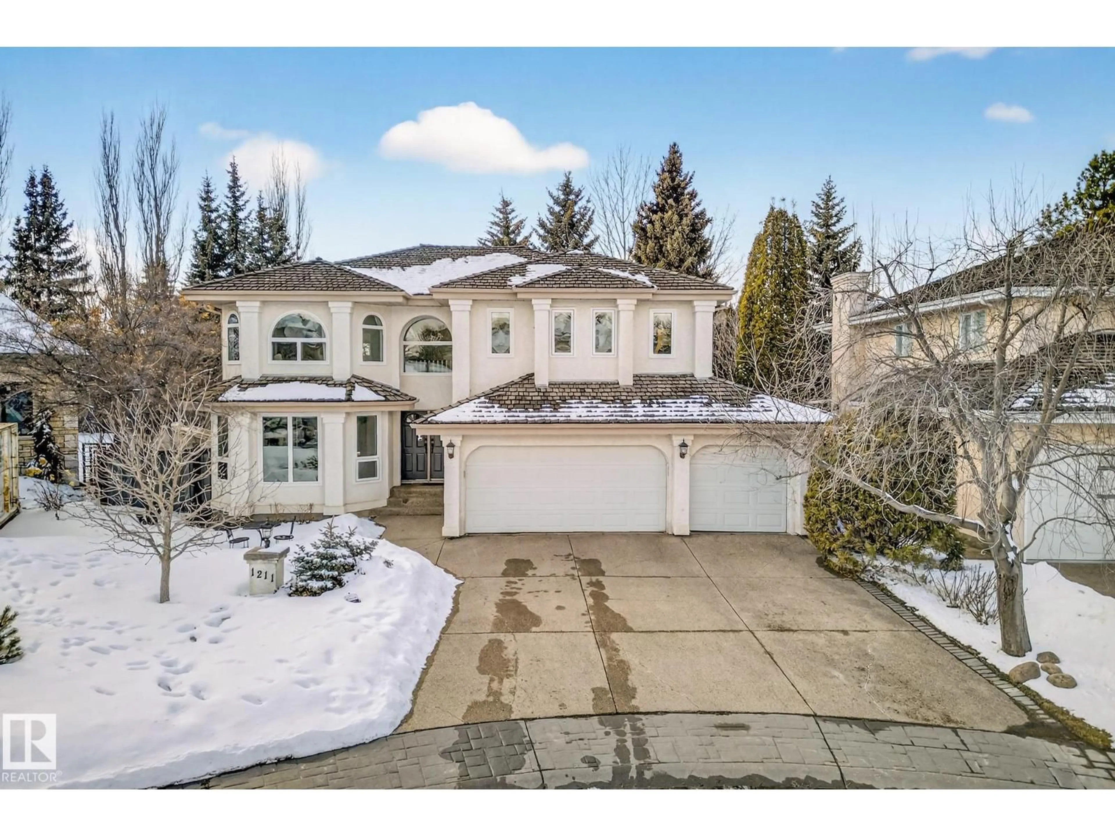 A pic from outside/outdoor area/front of a property/back of a property/a pic from drone, street for 1211 HEWGILL PL, Edmonton Alberta T6R2K5