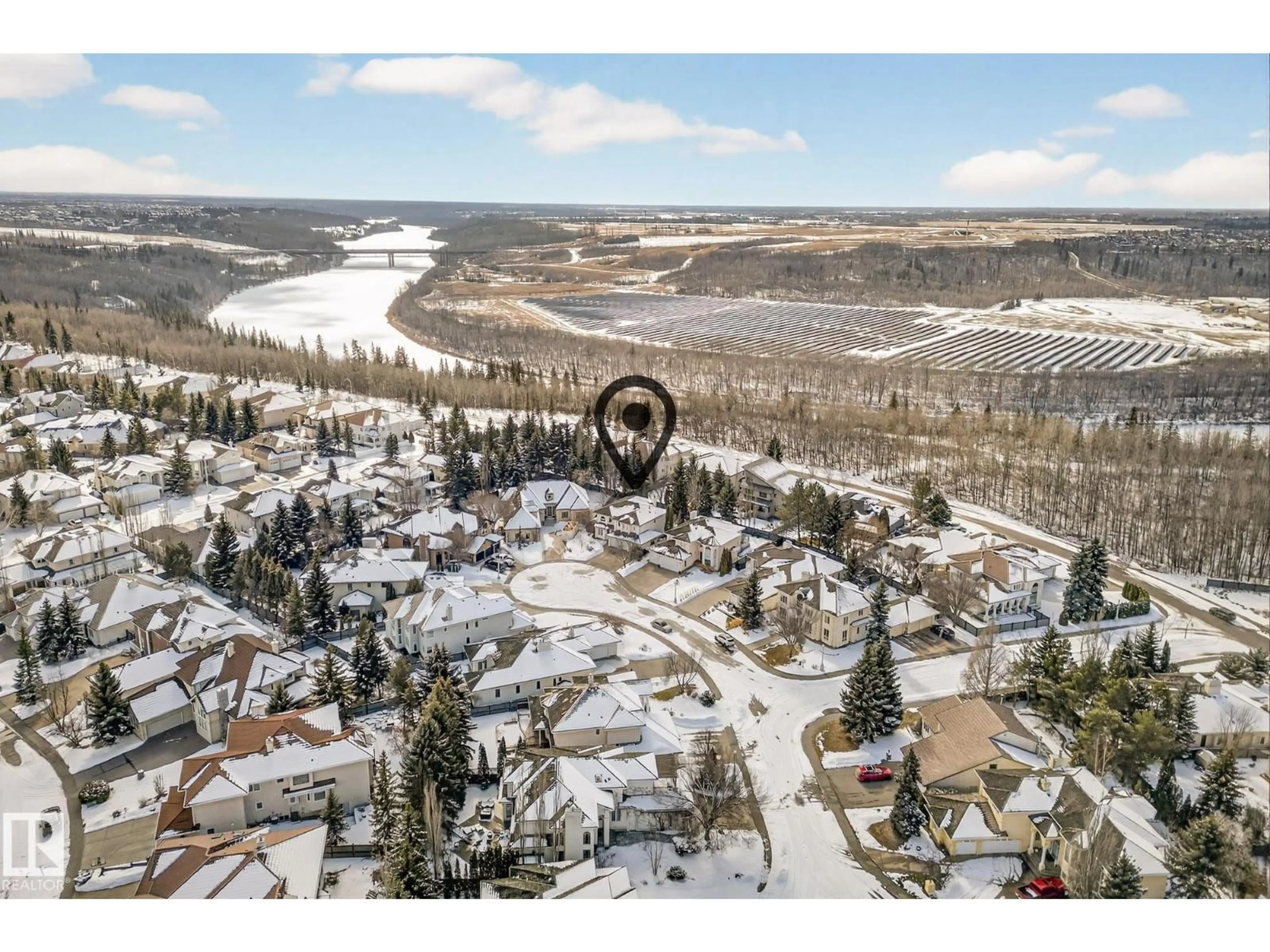 A pic from outside/outdoor area/front of a property/back of a property/a pic from drone, mountain view for 1211 HEWGILL PL, Edmonton Alberta T6R2K5