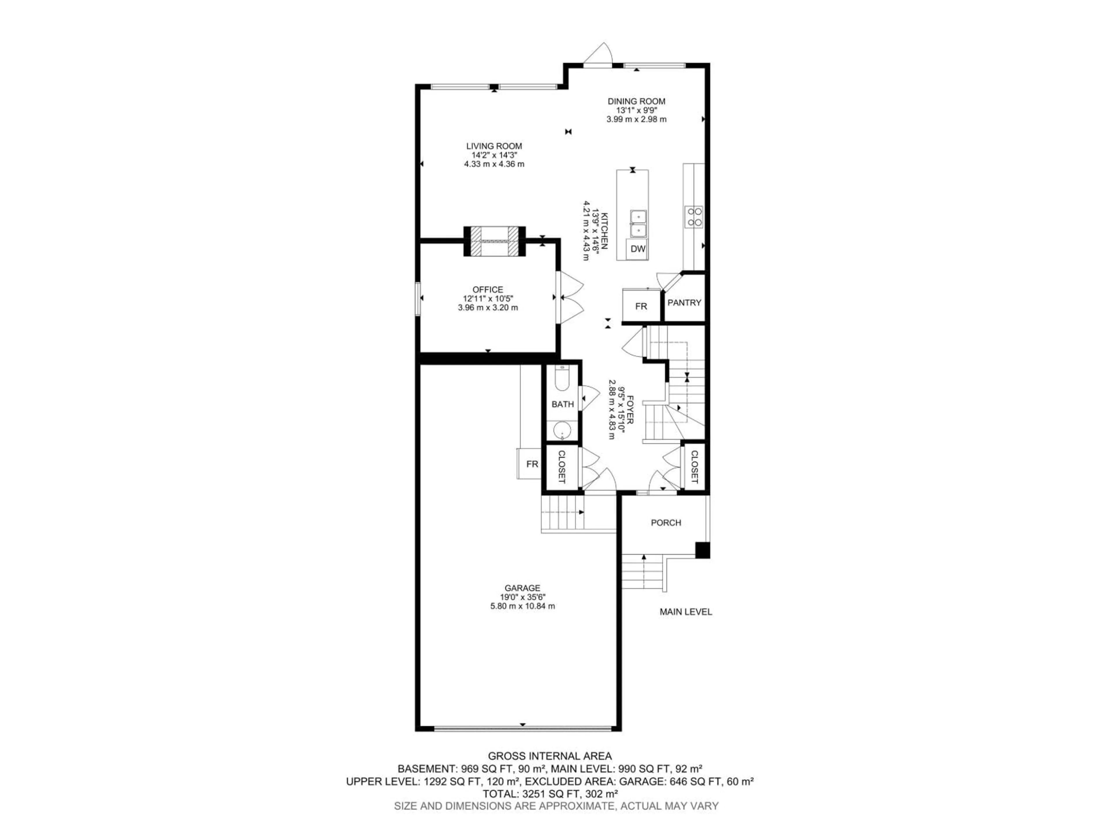 Floor plan for 2133 BLUE JAY PT, Edmonton Alberta T5S0H9