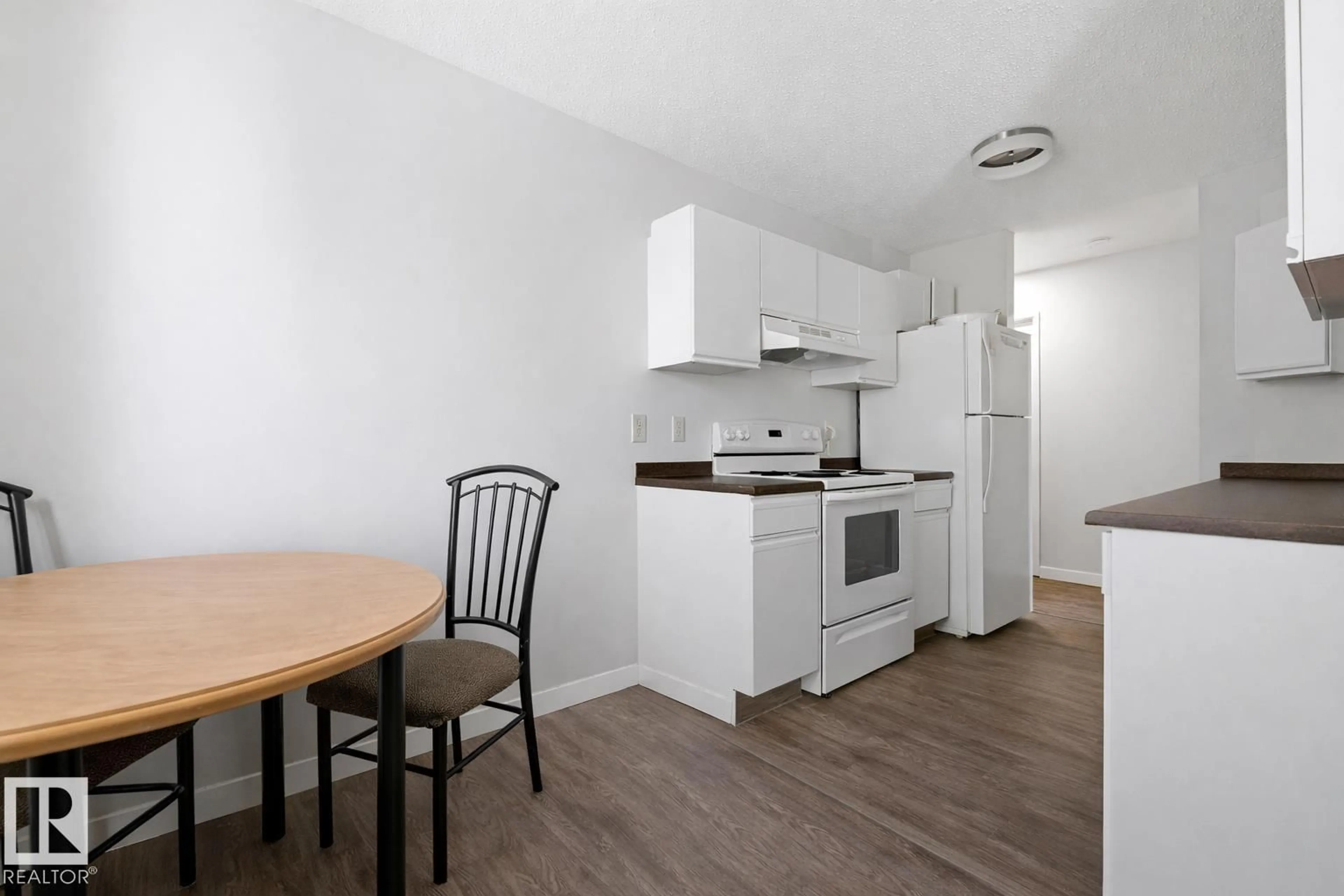 Standard kitchen, wood/laminate floor for #302 - 6204 180 ST, Edmonton Alberta T5T3J9