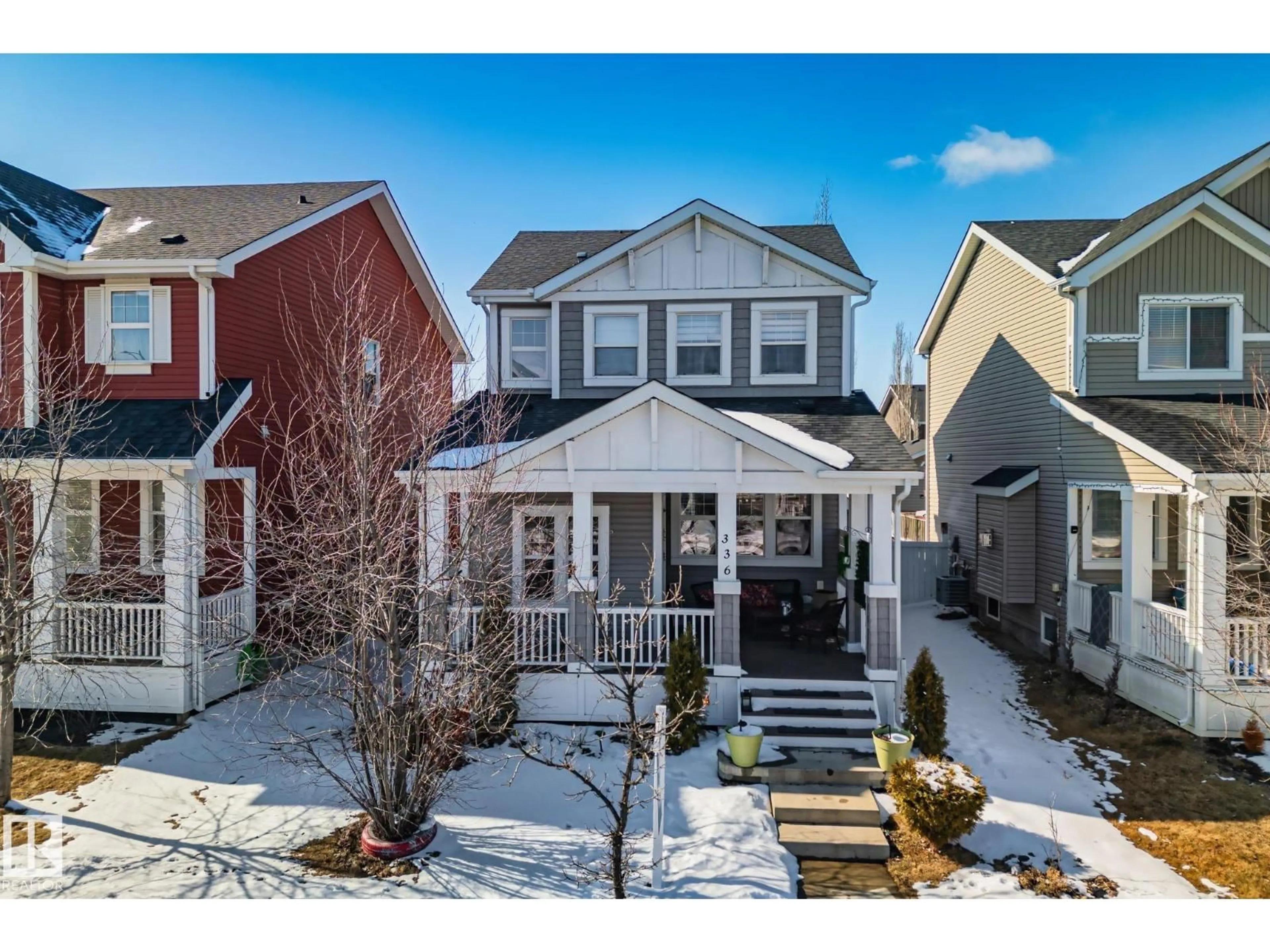 Home with vinyl exterior material, street for 336 SOUTHFORK DR, Leduc Alberta T9E0E6