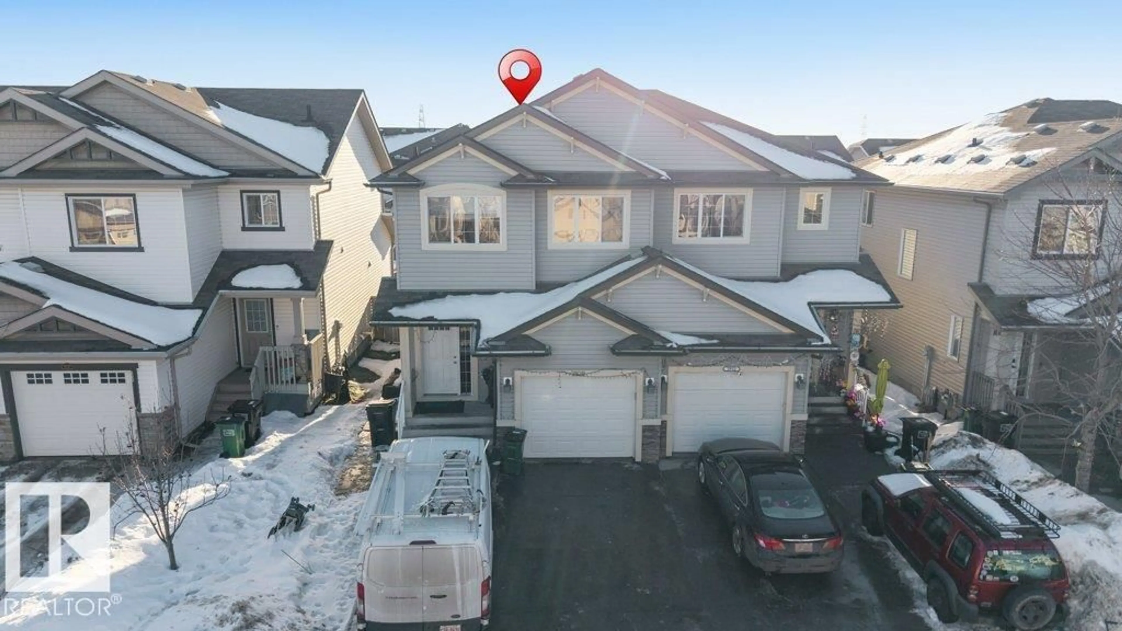 A pic from outside/outdoor area/front of a property/back of a property/a pic from drone, street for 2929 16A AV, Edmonton Alberta T6T0P8