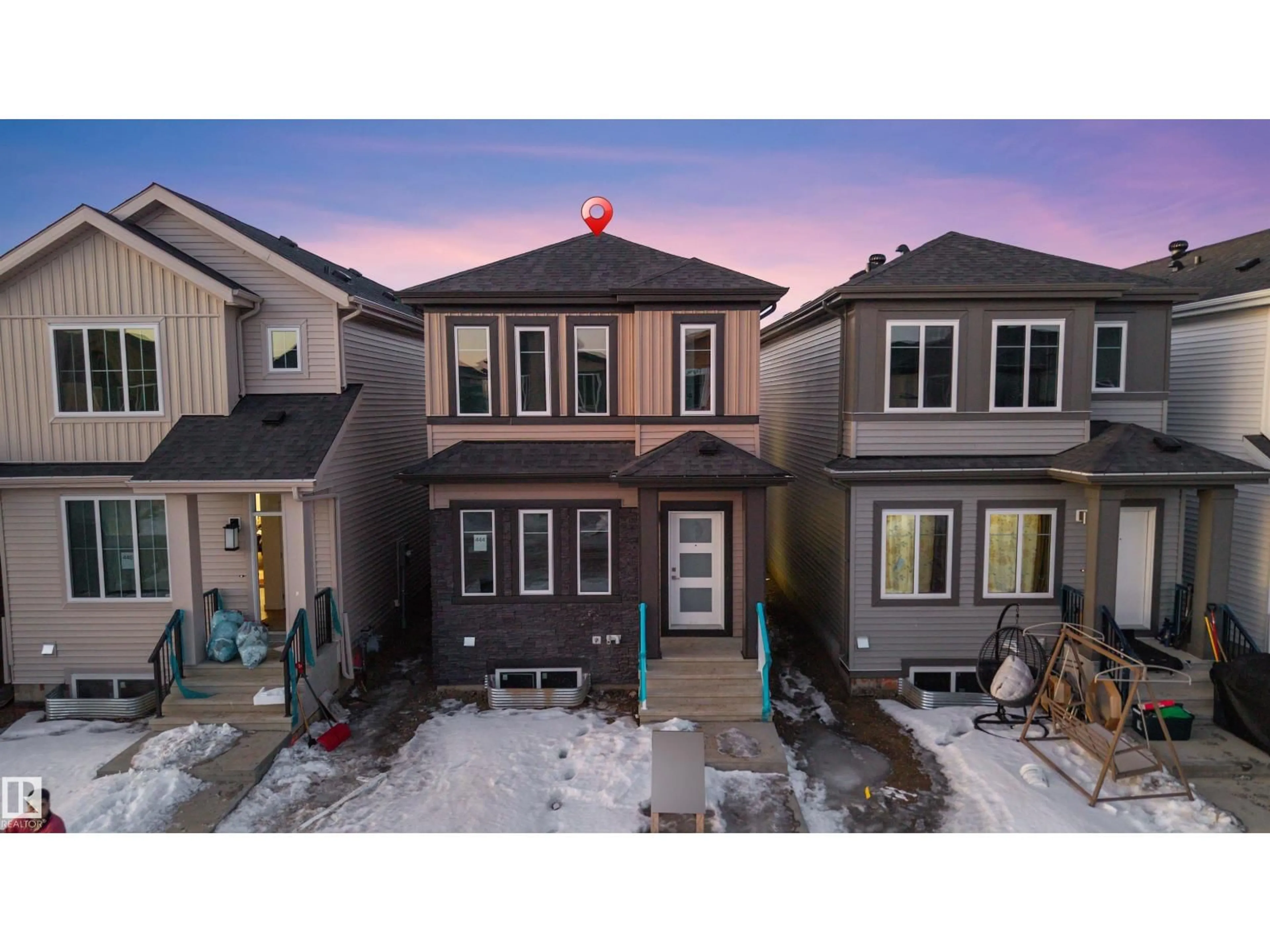 A pic from outside/outdoor area/front of a property/back of a property/a pic from drone, unknown for 444 CRYSTAL CREEK, Leduc Alberta T9E0X5