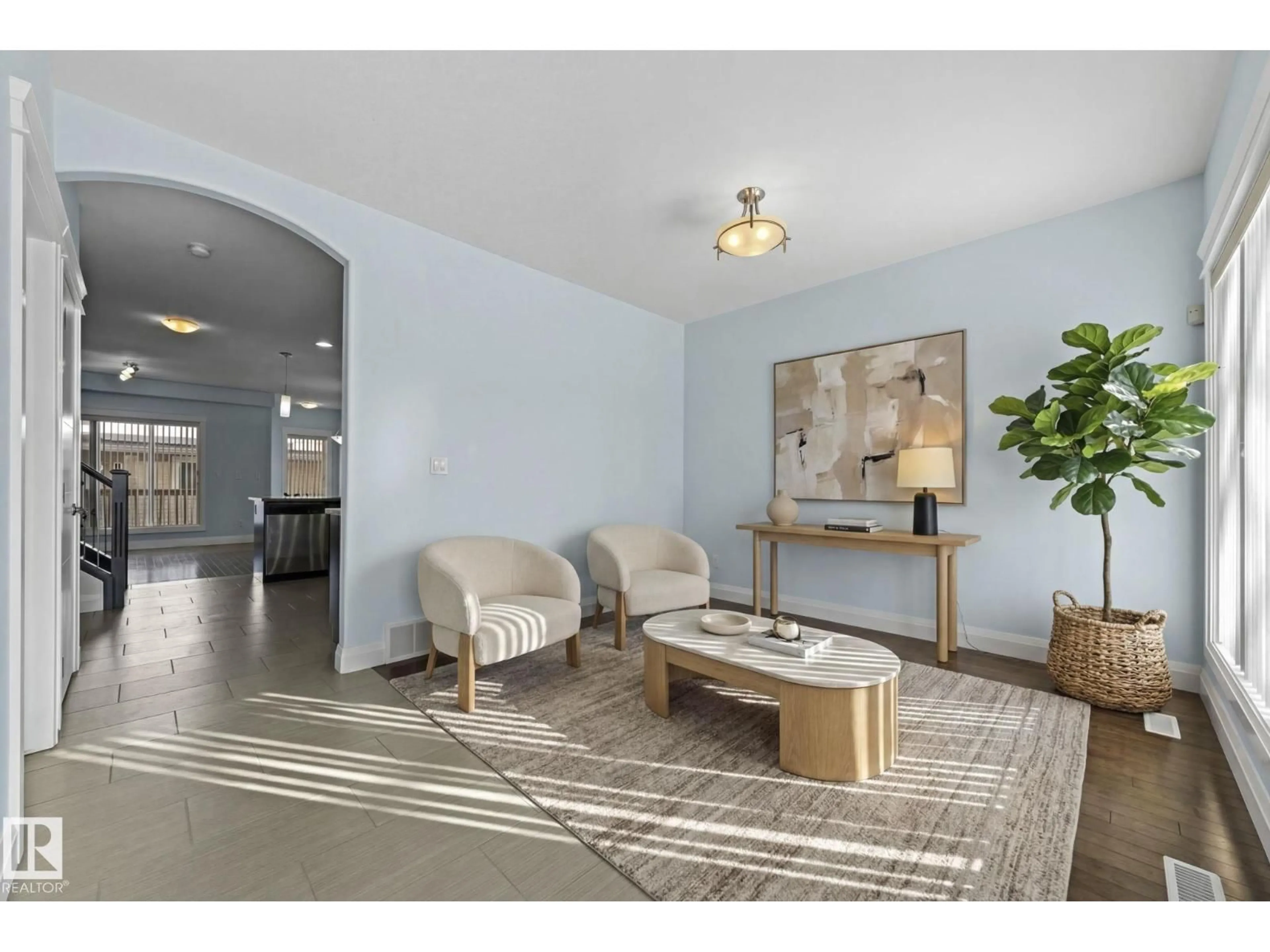 Living room with furniture, unknown for 12913 124 ST, Edmonton Alberta T5L0P6