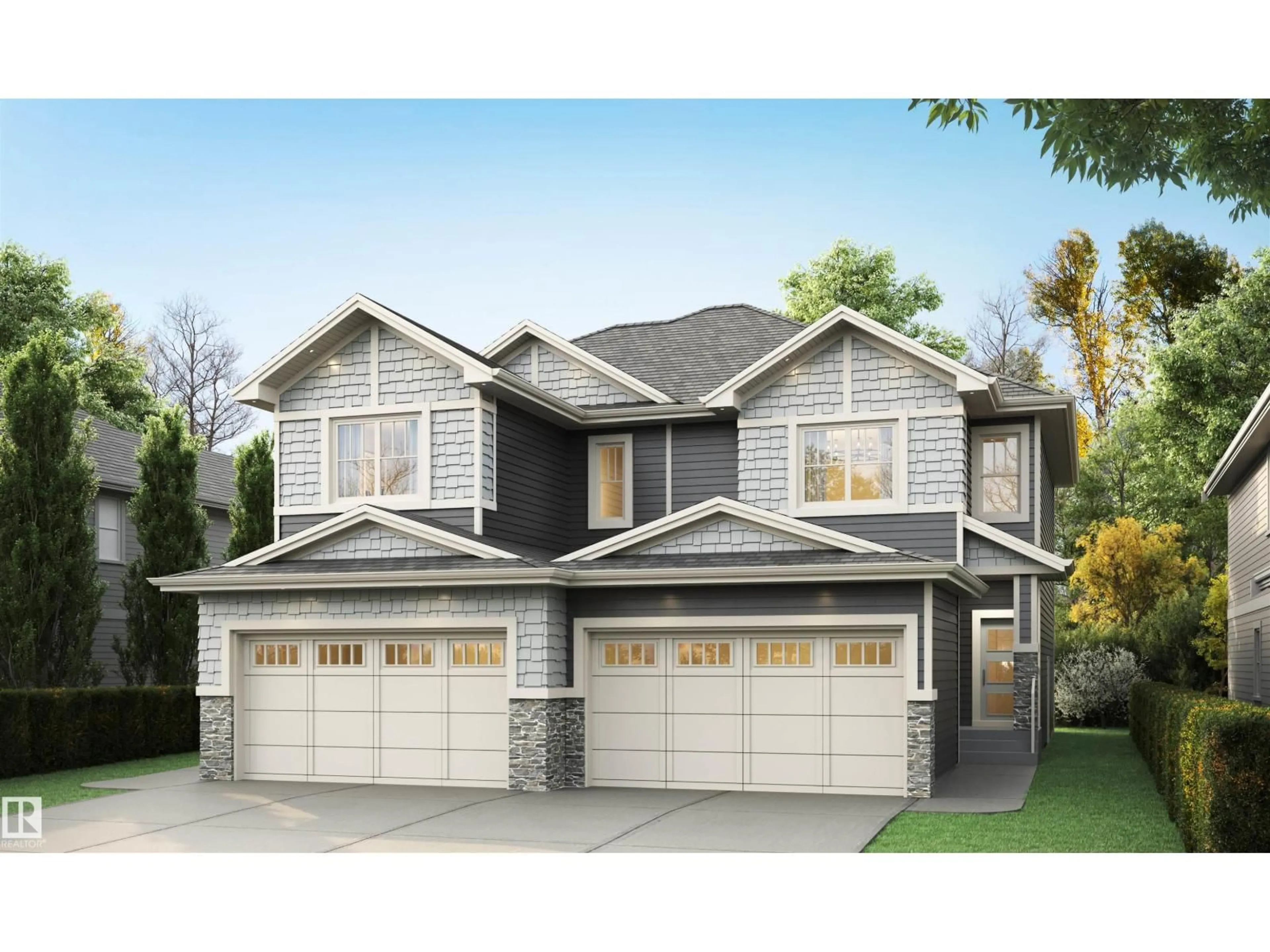 Home with vinyl exterior material, street for 42 RAVENSHIRE WYND, Sherwood Park Alberta T8H2R3
