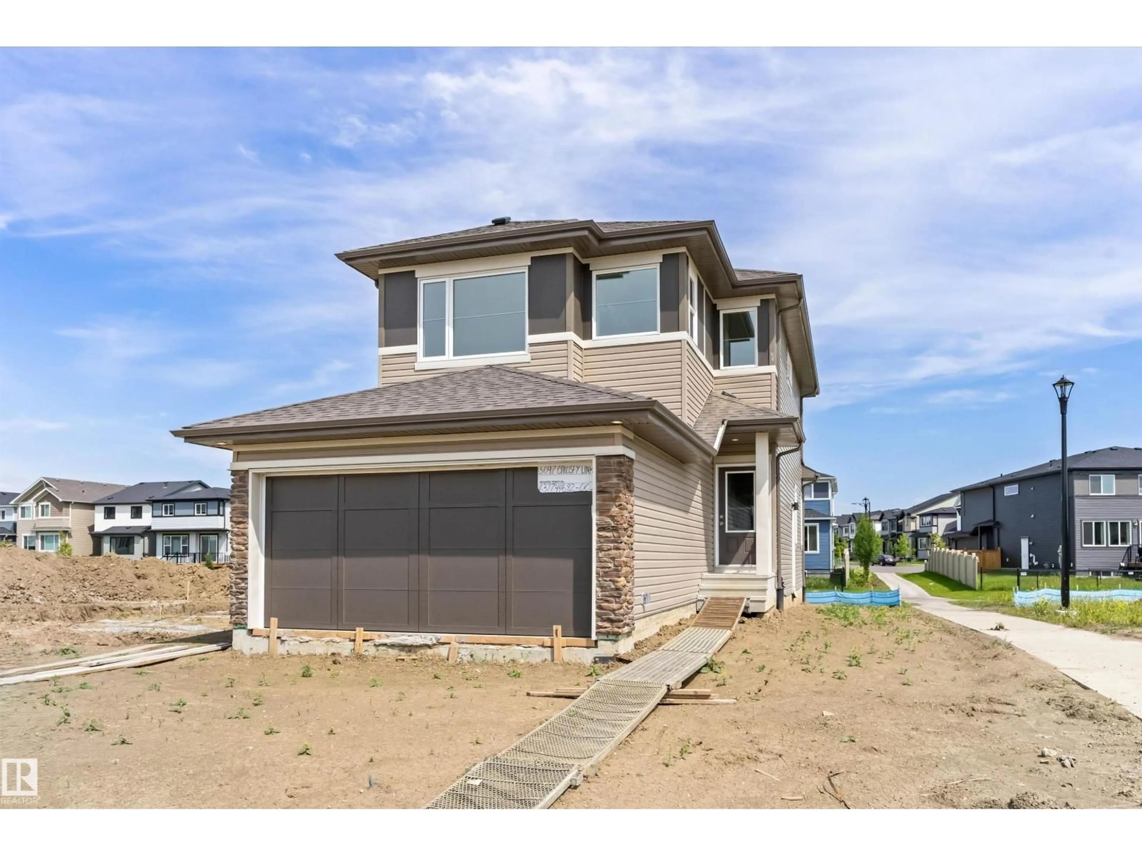 Home with brick exterior material, street for SW - 5047 CAWSEY LI, Edmonton Alberta T6W5G5