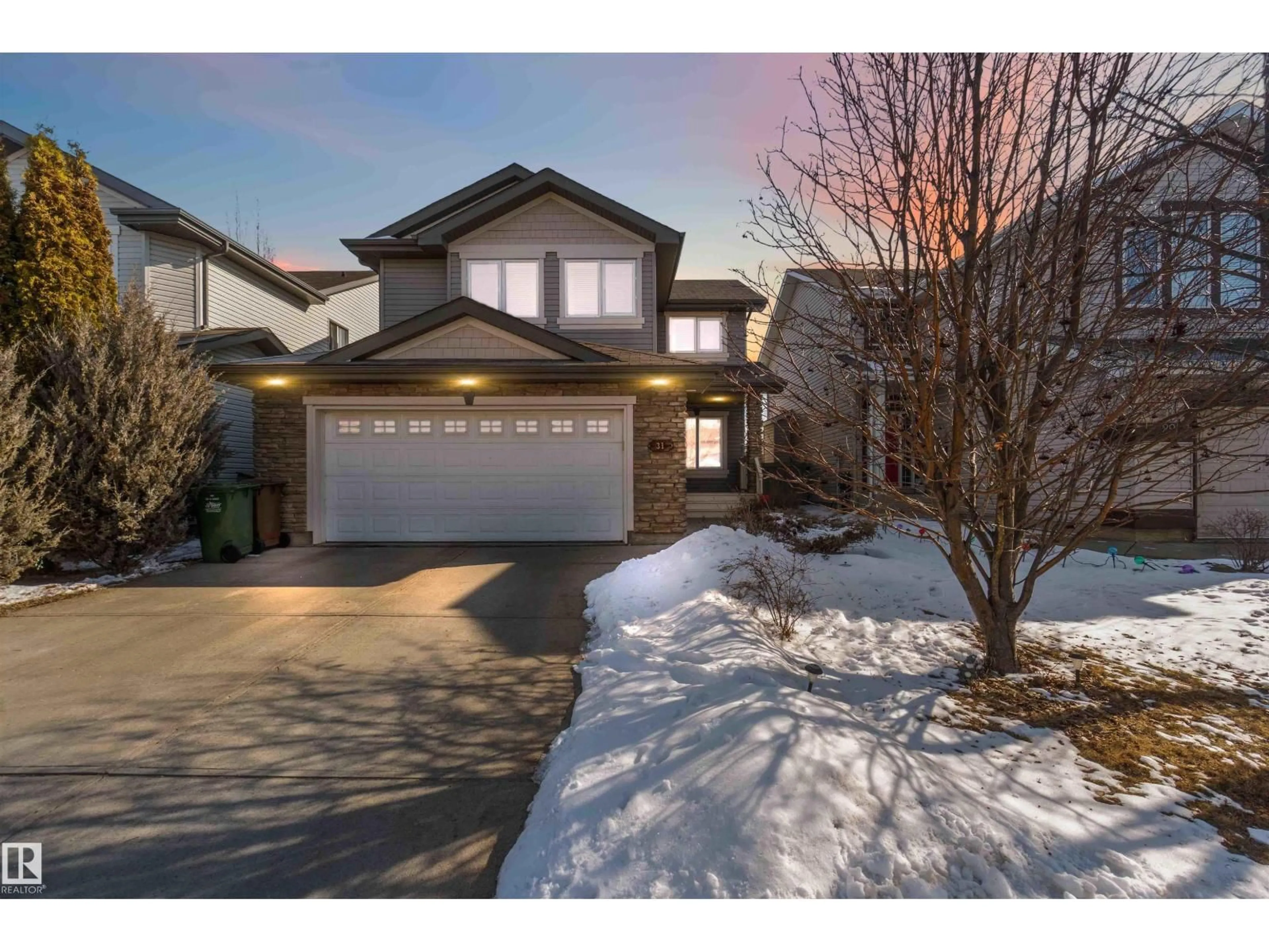 A pic from outside/outdoor area/front of a property/back of a property/a pic from drone, street for 31 EVERITT DR, St. Albert Alberta T8N3T4
