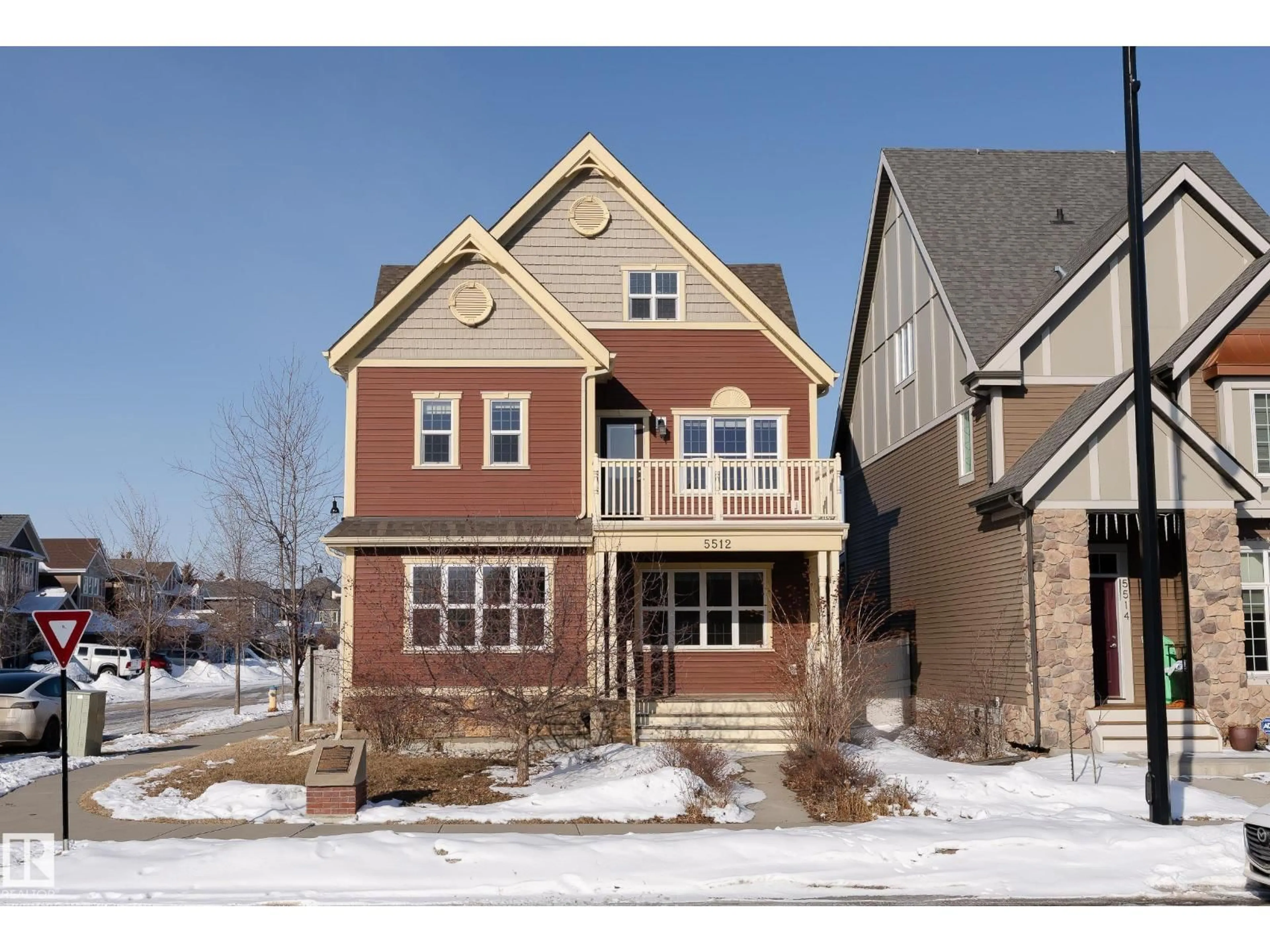 Home with brick exterior material, street for 5512 CONESTOGA NW, Edmonton Alberta T5E6R6