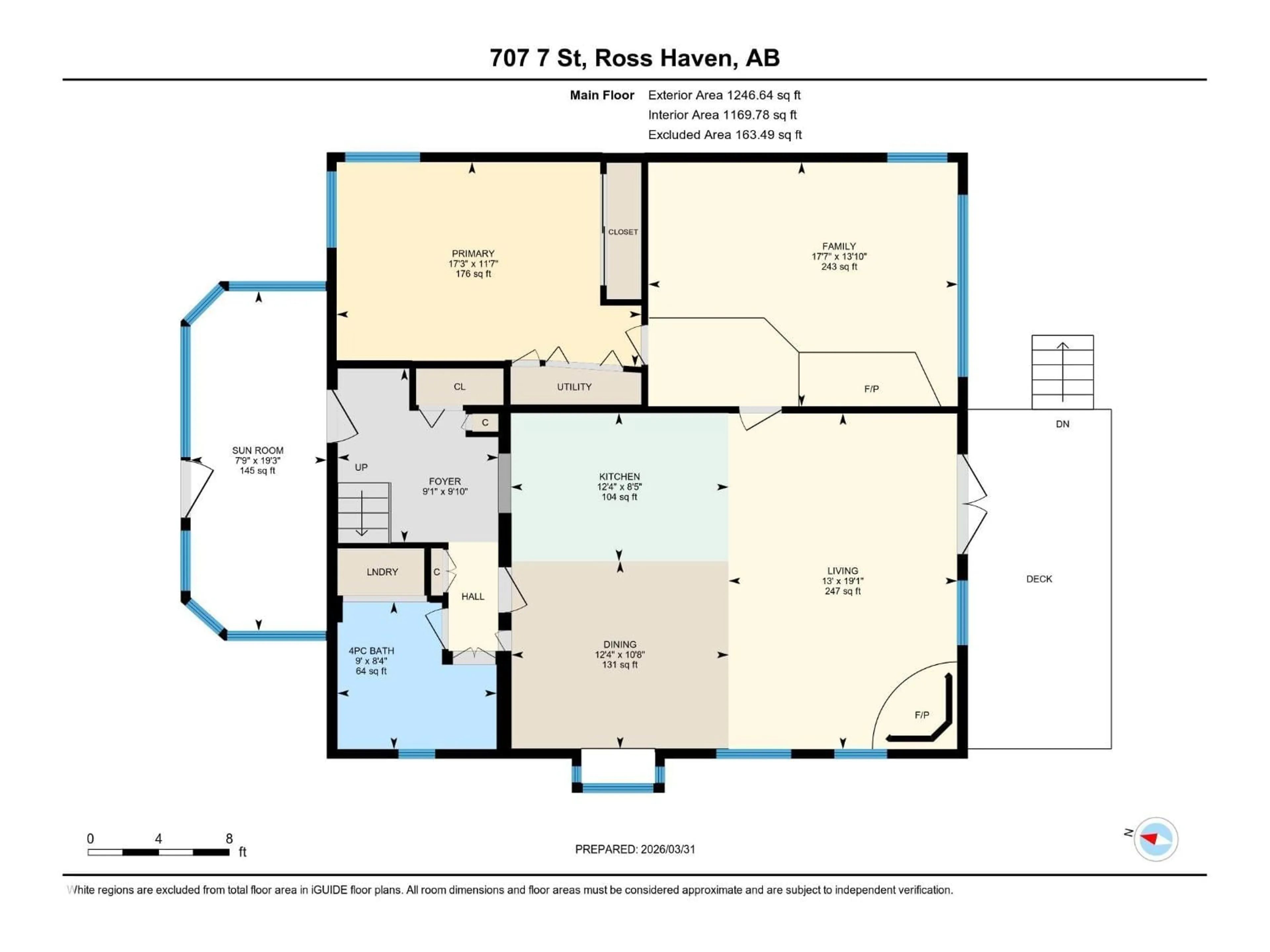 Floor plan for 707 7 ST, Rural Lac Ste. Anne County Alberta T0E1V0