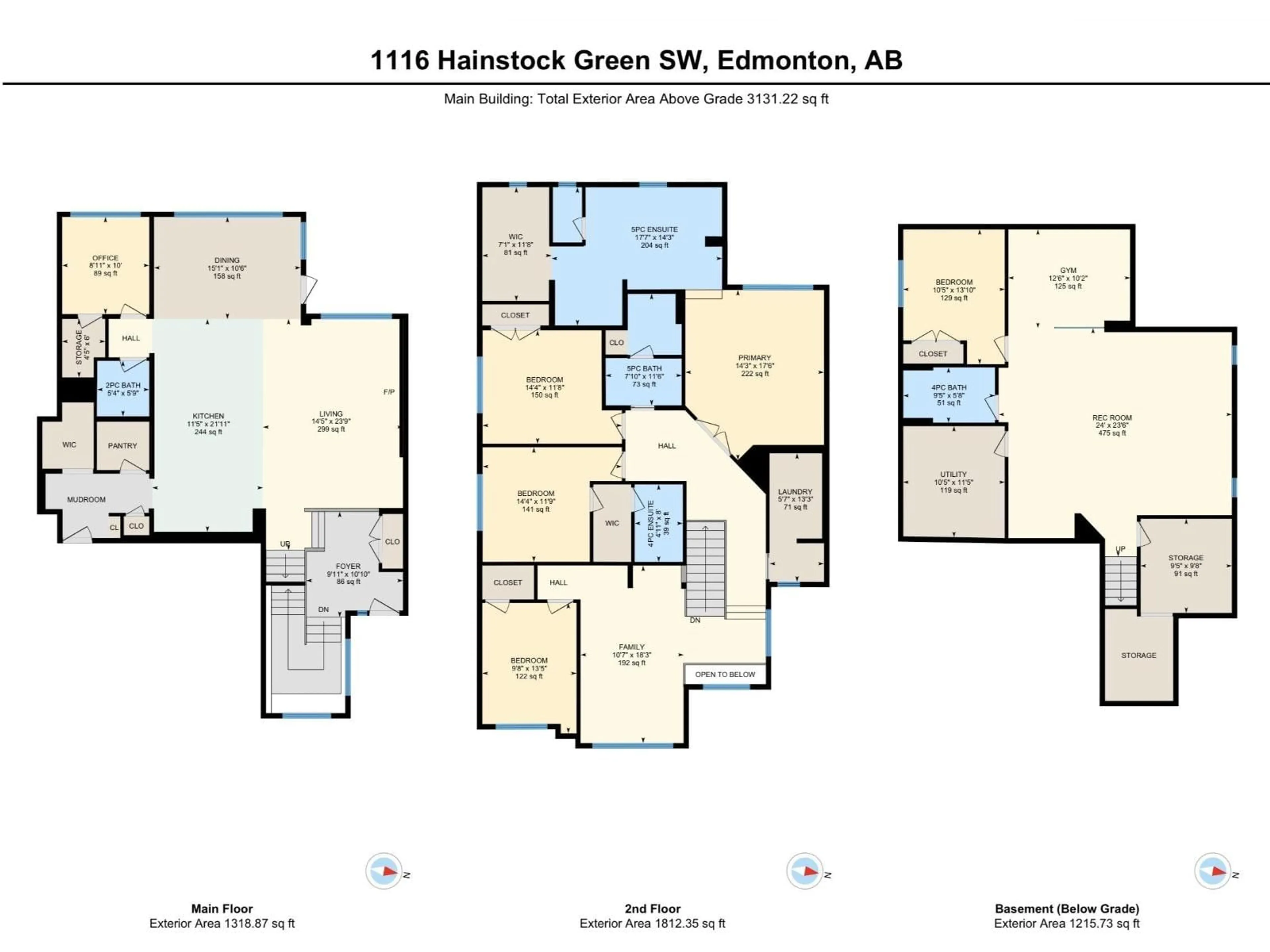 Floor plan for GR SW - 1116 HAINSTOCK GREEN, Edmonton Alberta T6W2T8