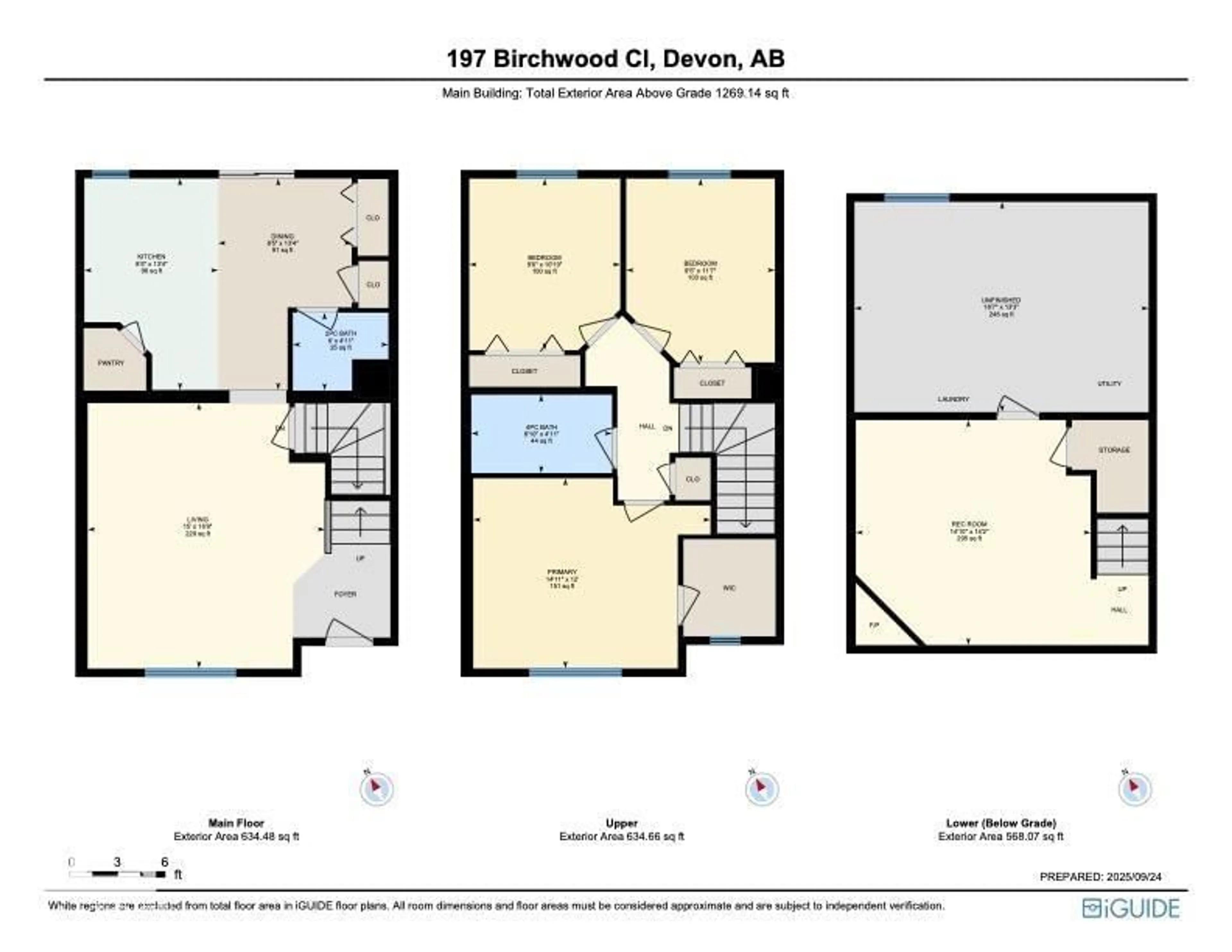 Floor plan for 197 BIRCHWOOD CL, Devon Alberta T9G0A5