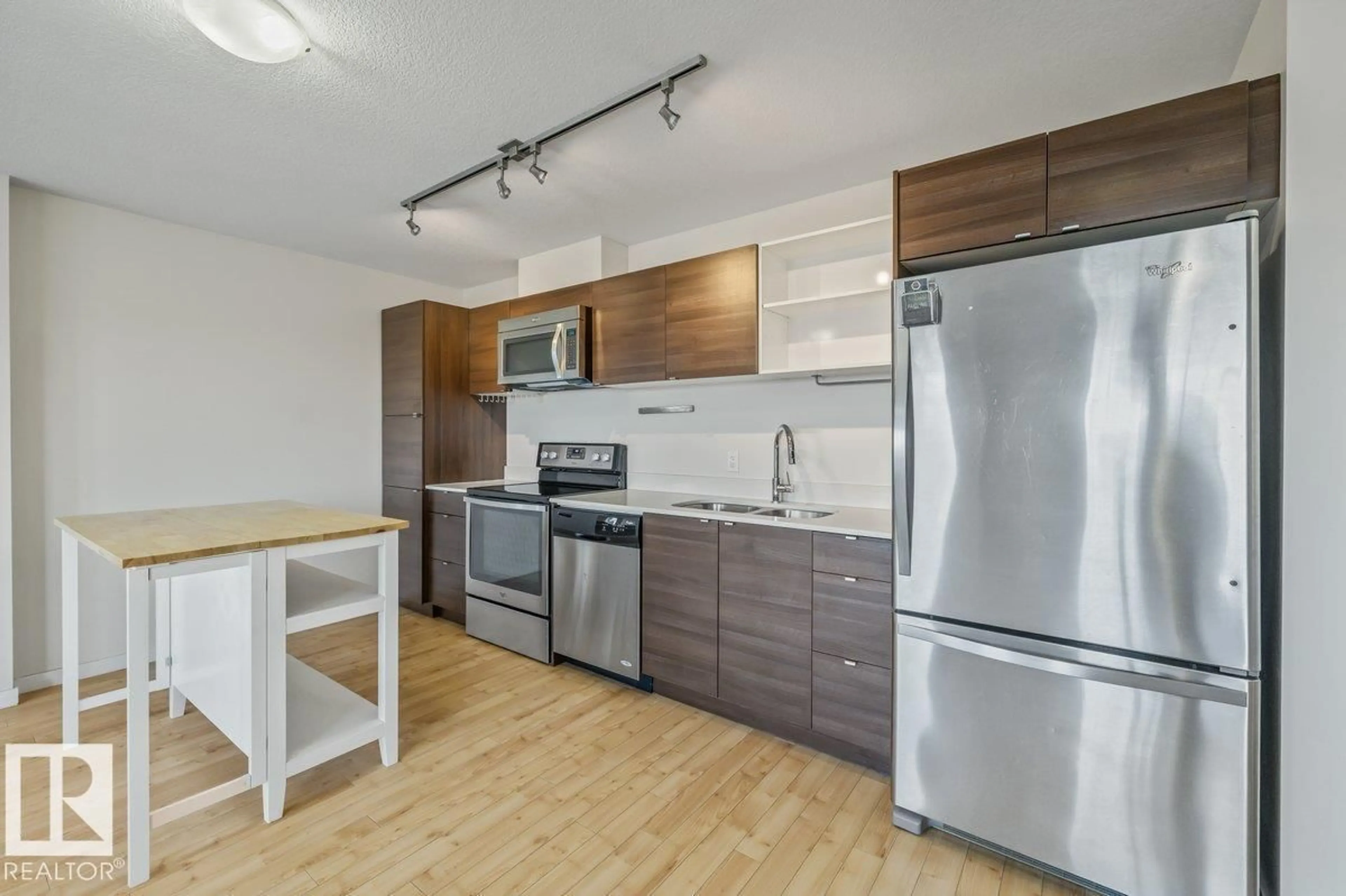 Standard kitchen, wood/laminate floor for #305 - 9523 160 AV, Edmonton Alberta T5Z0M4
