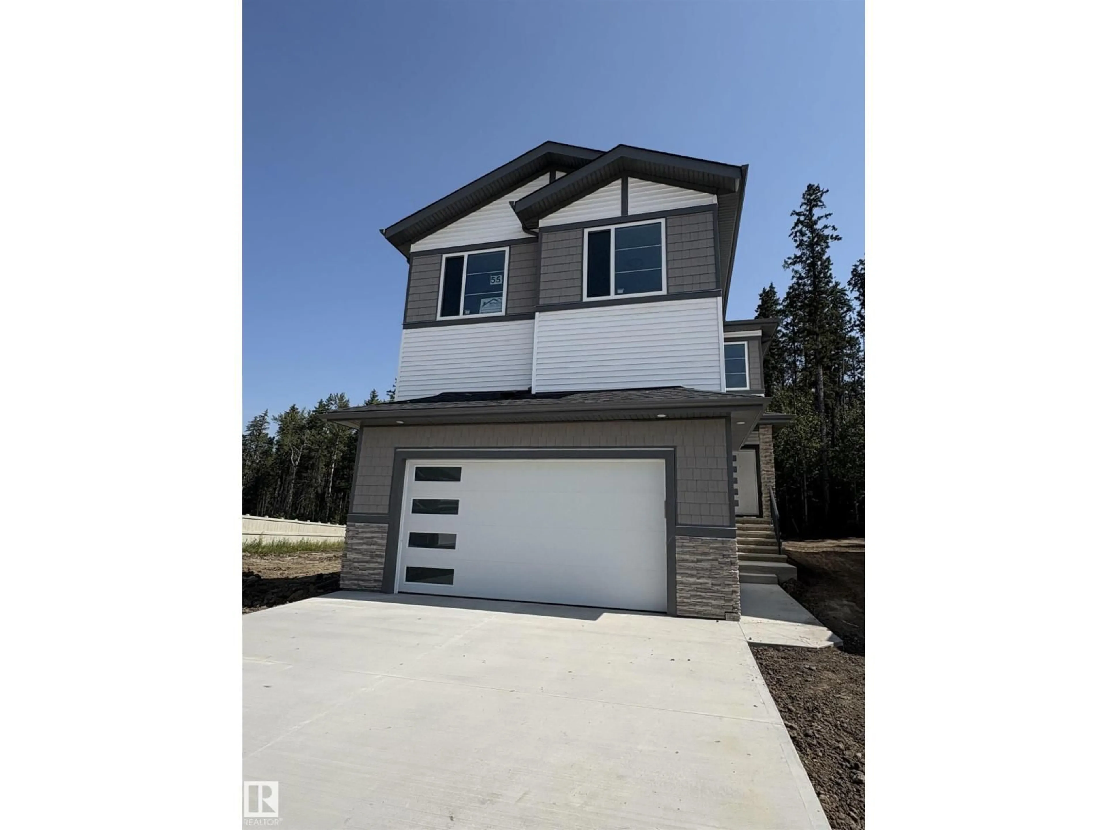 Home with vinyl exterior material, street for 55 MEADOWGROVE LN, Spruce Grove Alberta T7X0W2