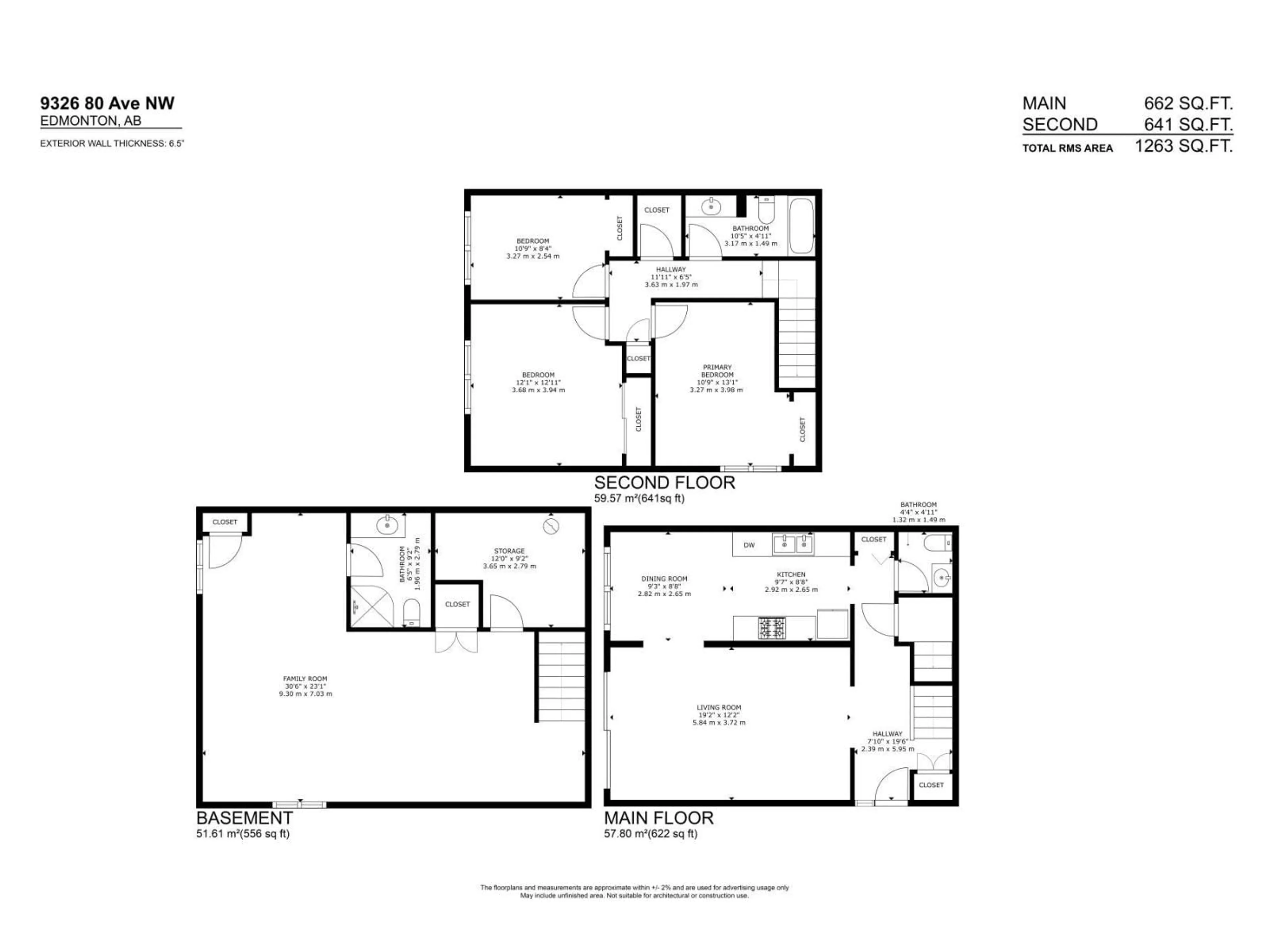Floor plan for 9326 80 AV, Edmonton Alberta T6C0T9