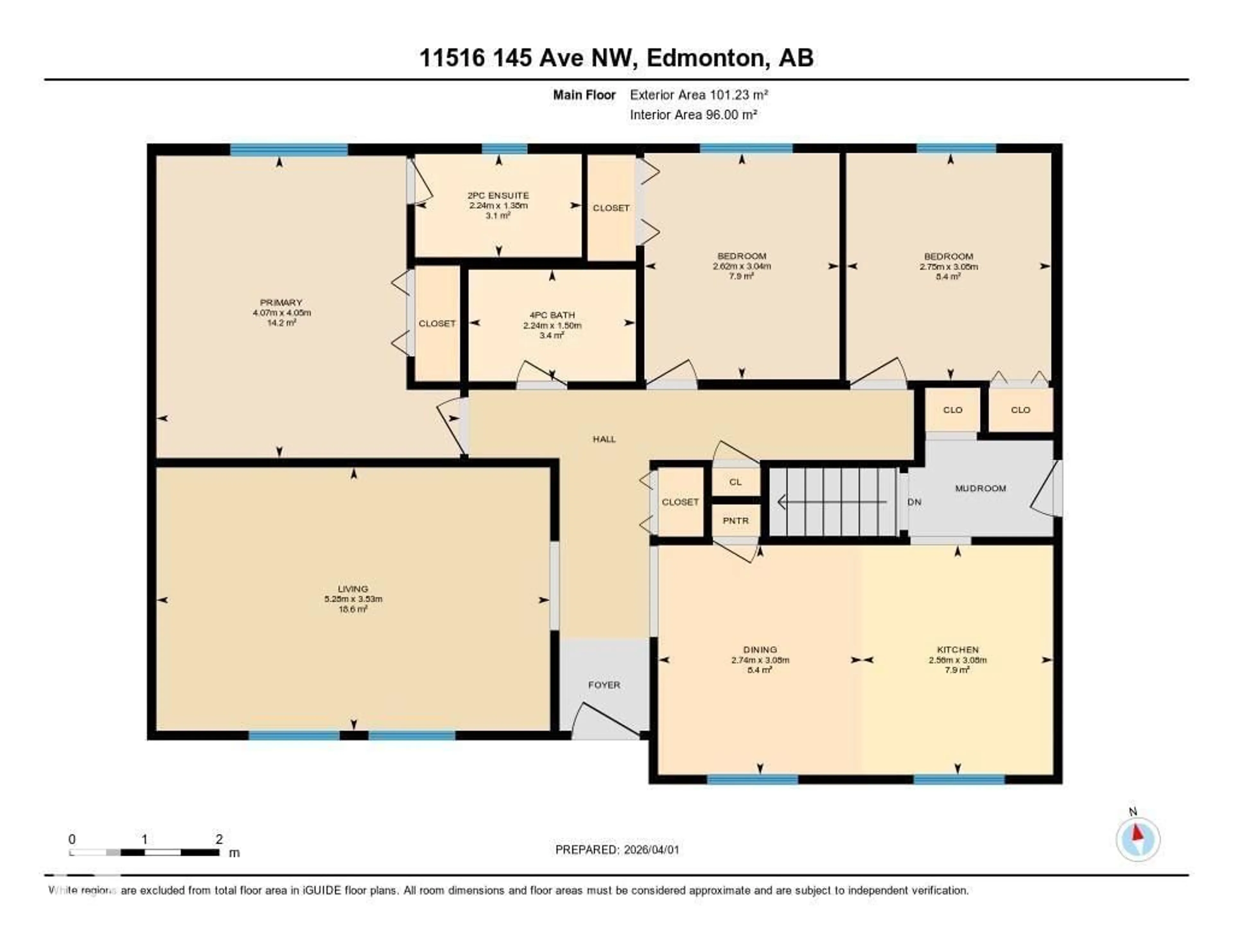 Floor plan for NW - 11516 145 AV, Edmonton Alberta T5X4A2