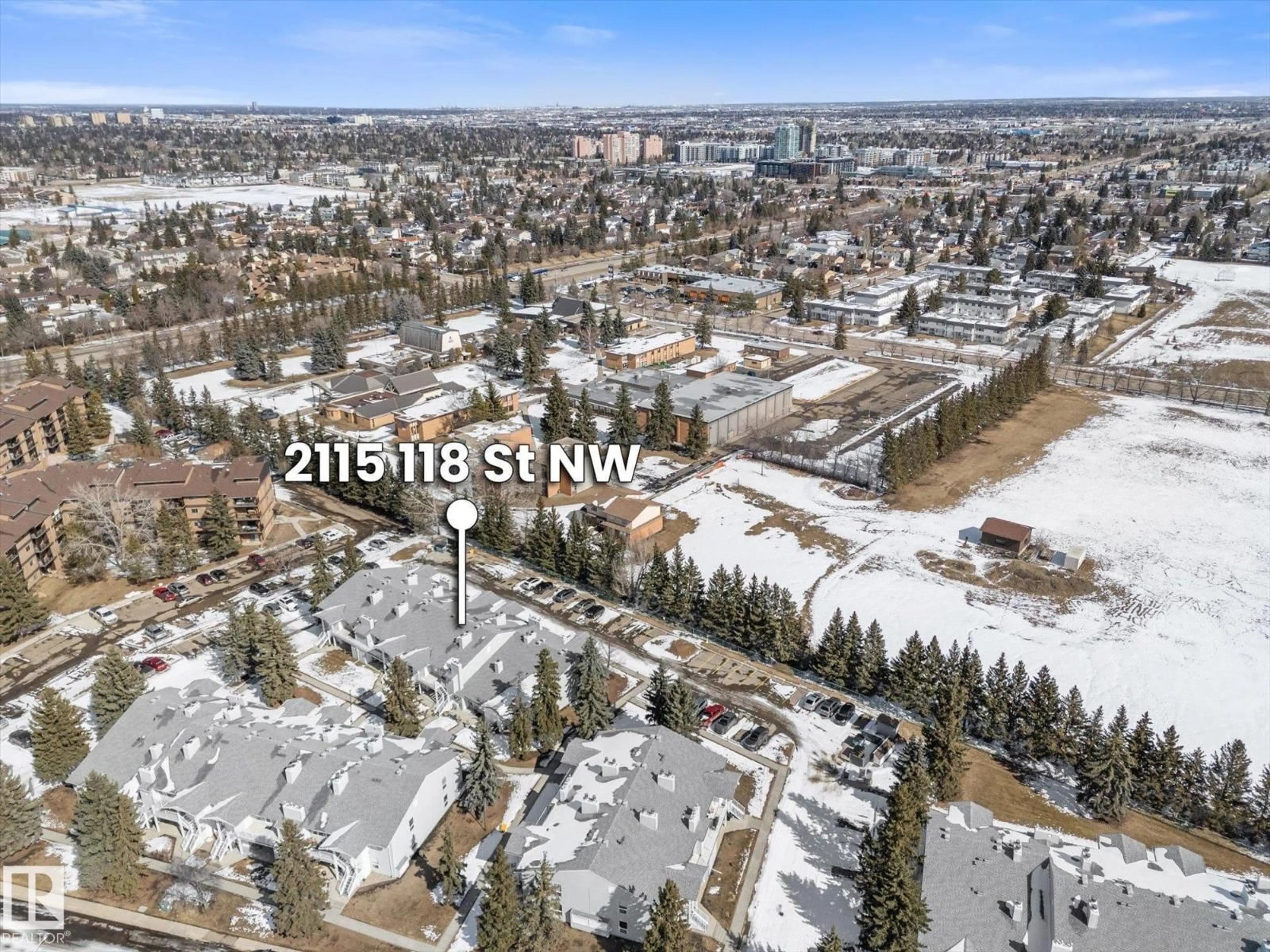 A pic from outside/outdoor area/front of a property/back of a property/a pic from drone, unknown for 26 - 2115 118 ST, Edmonton Alberta T6J5N1