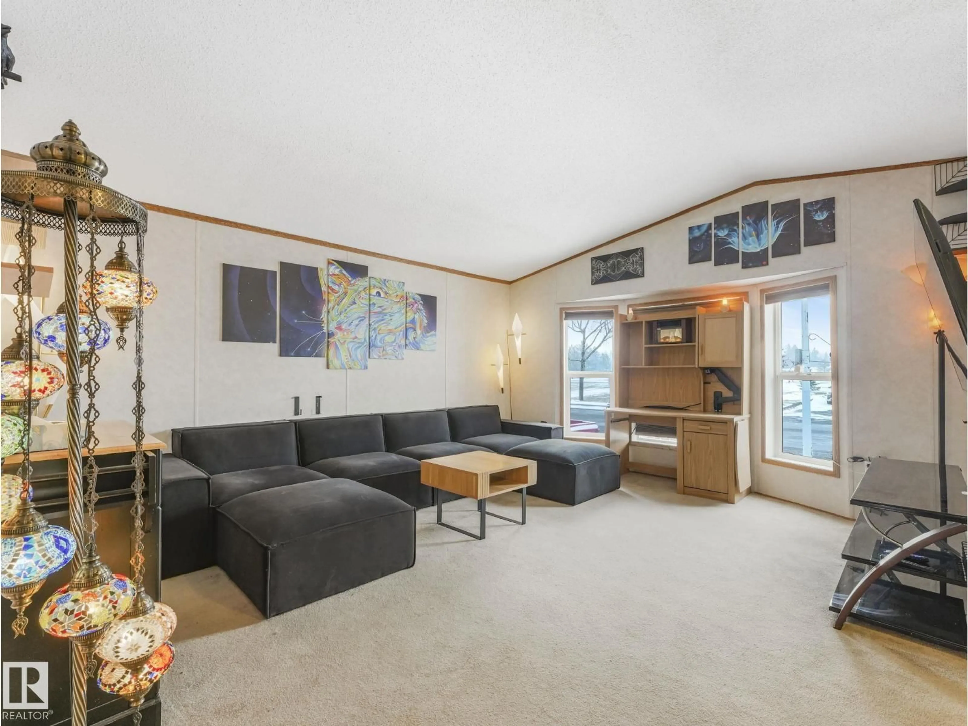 Living room with furniture, unknown for Maple Ridge MH PA NW - 1634 66 AVE, Edmonton Alberta T6P0A6