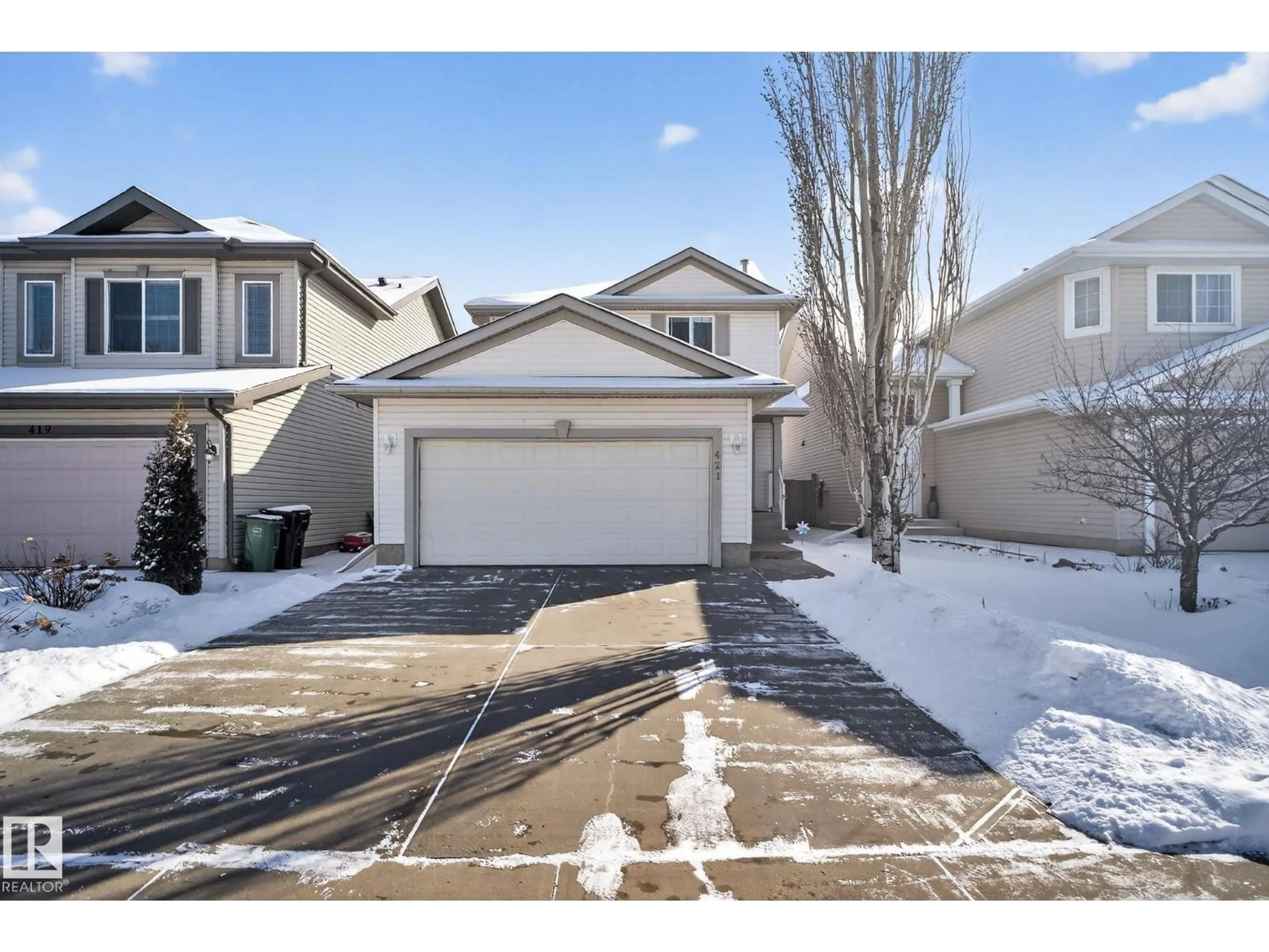 A pic from outside/outdoor area/front of a property/back of a property/a pic from drone, street for 421 84 ST, Edmonton Alberta T6X1H9