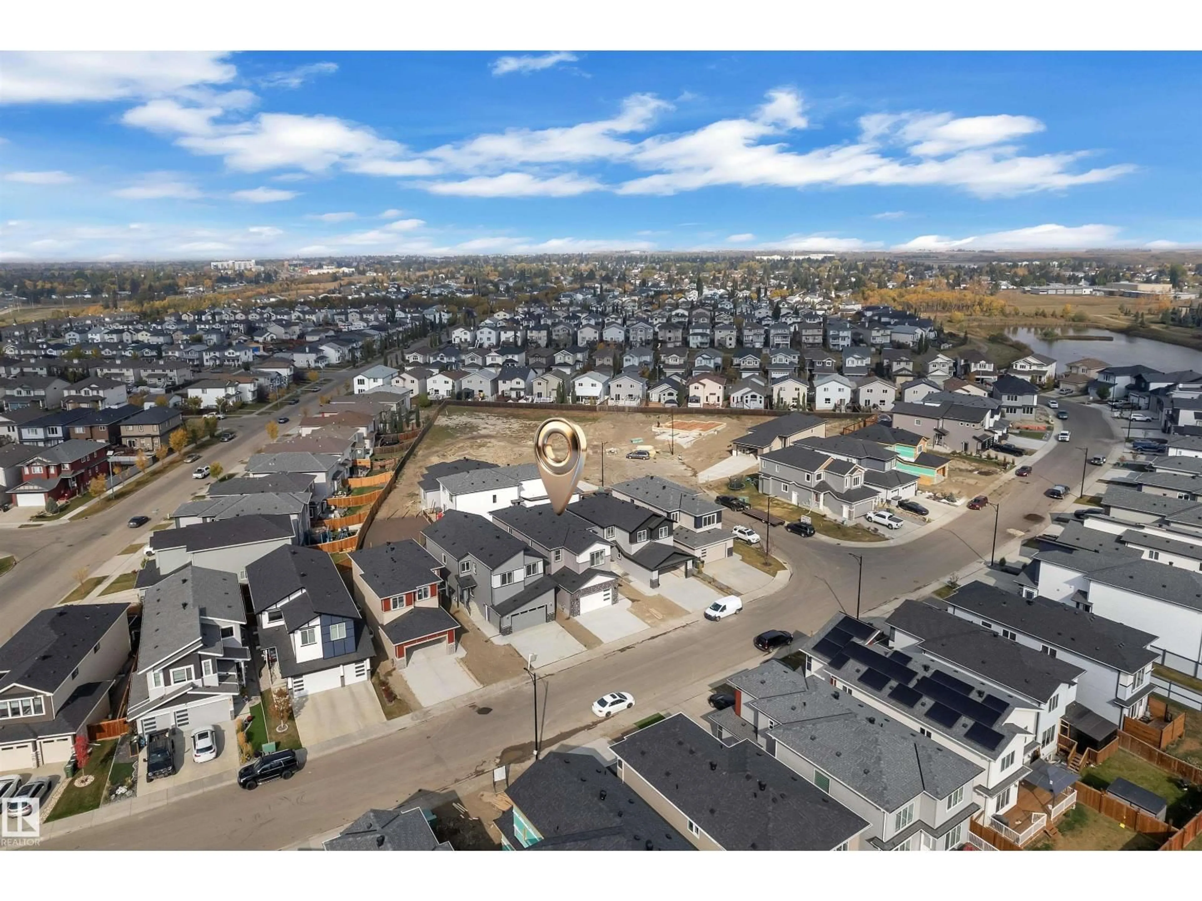 A pic from outside/outdoor area/front of a property/back of a property/a pic from drone, street for 12 DALQUIST BA, Leduc Alberta T9E1N7