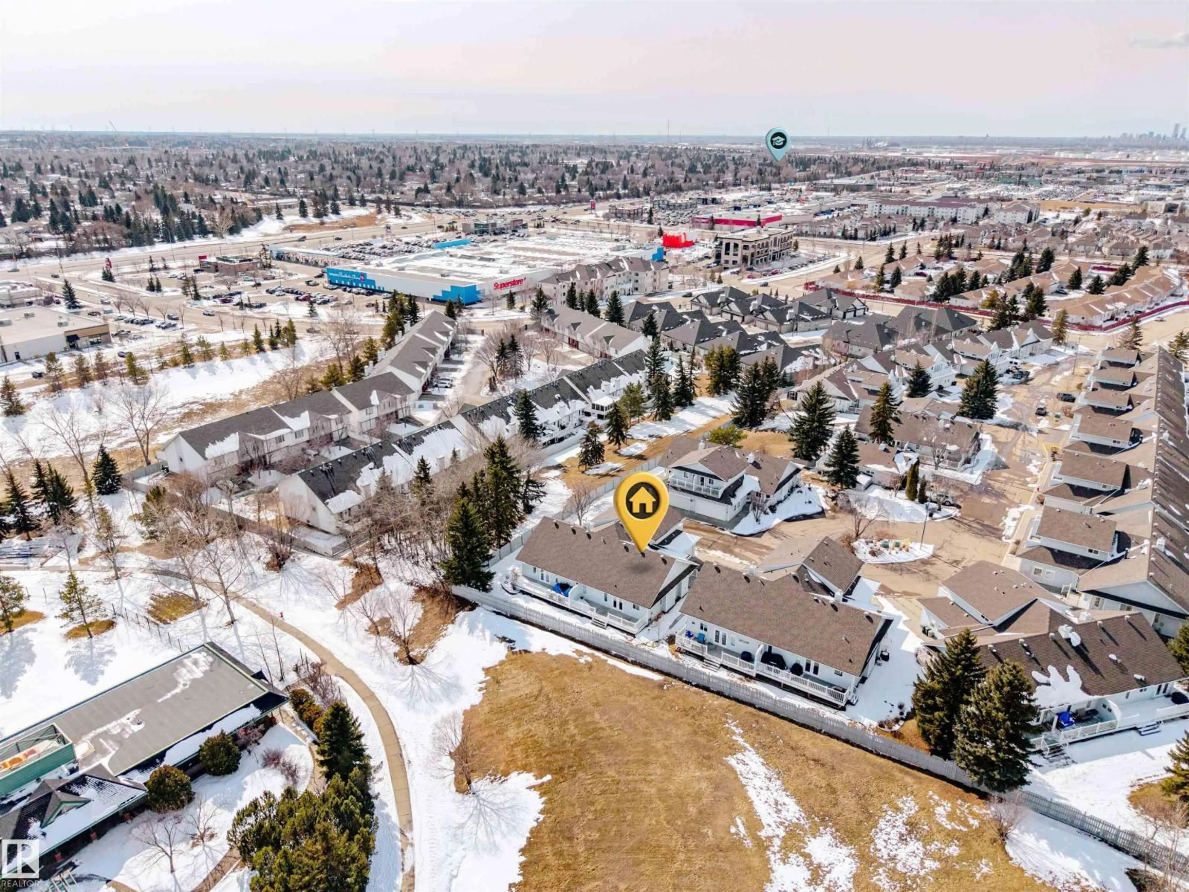 A pic from outside/outdoor area/front of a property/back of a property/a pic from drone, unknown for 65 - 17 CRANFORD DR, Sherwood Park Alberta T8H1W5