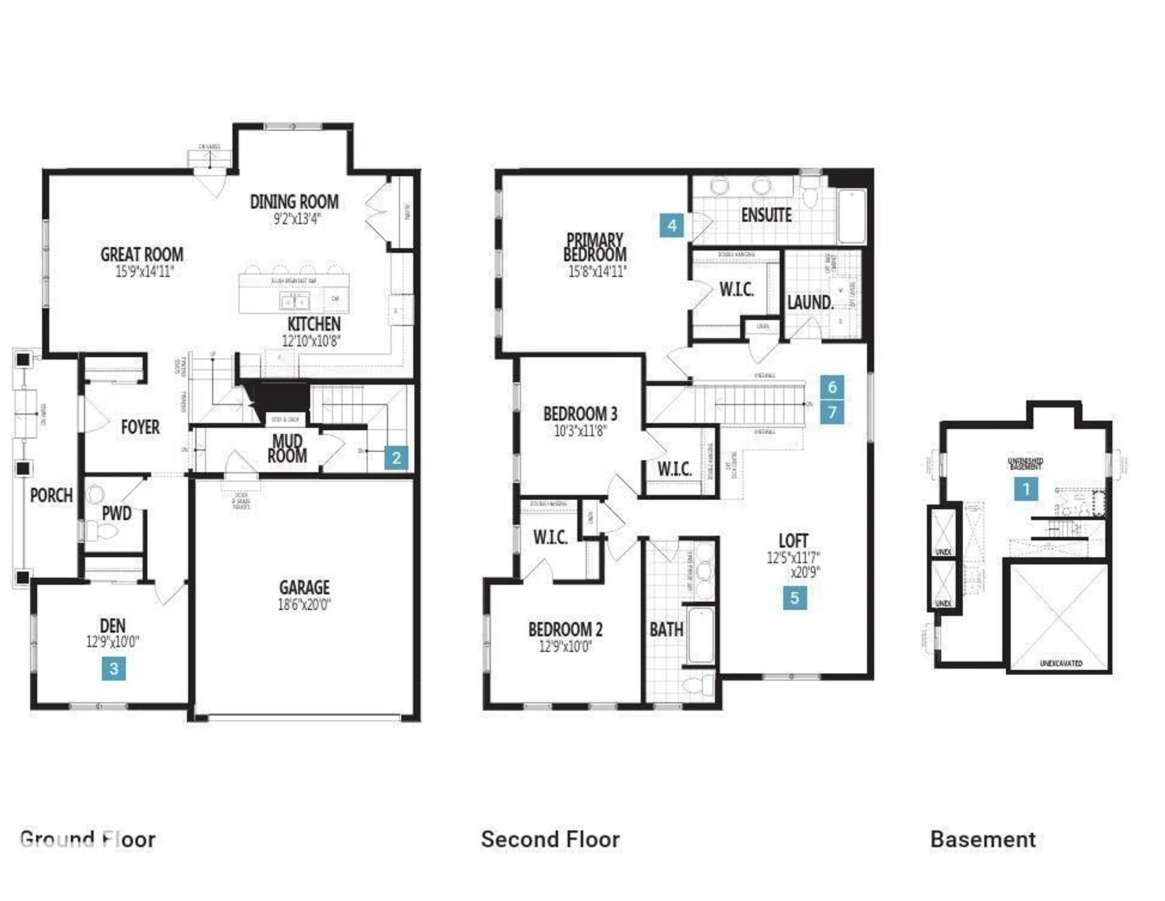 Floor plan for 840 STILLWATER BV, Edmonton Alberta T6M3E6