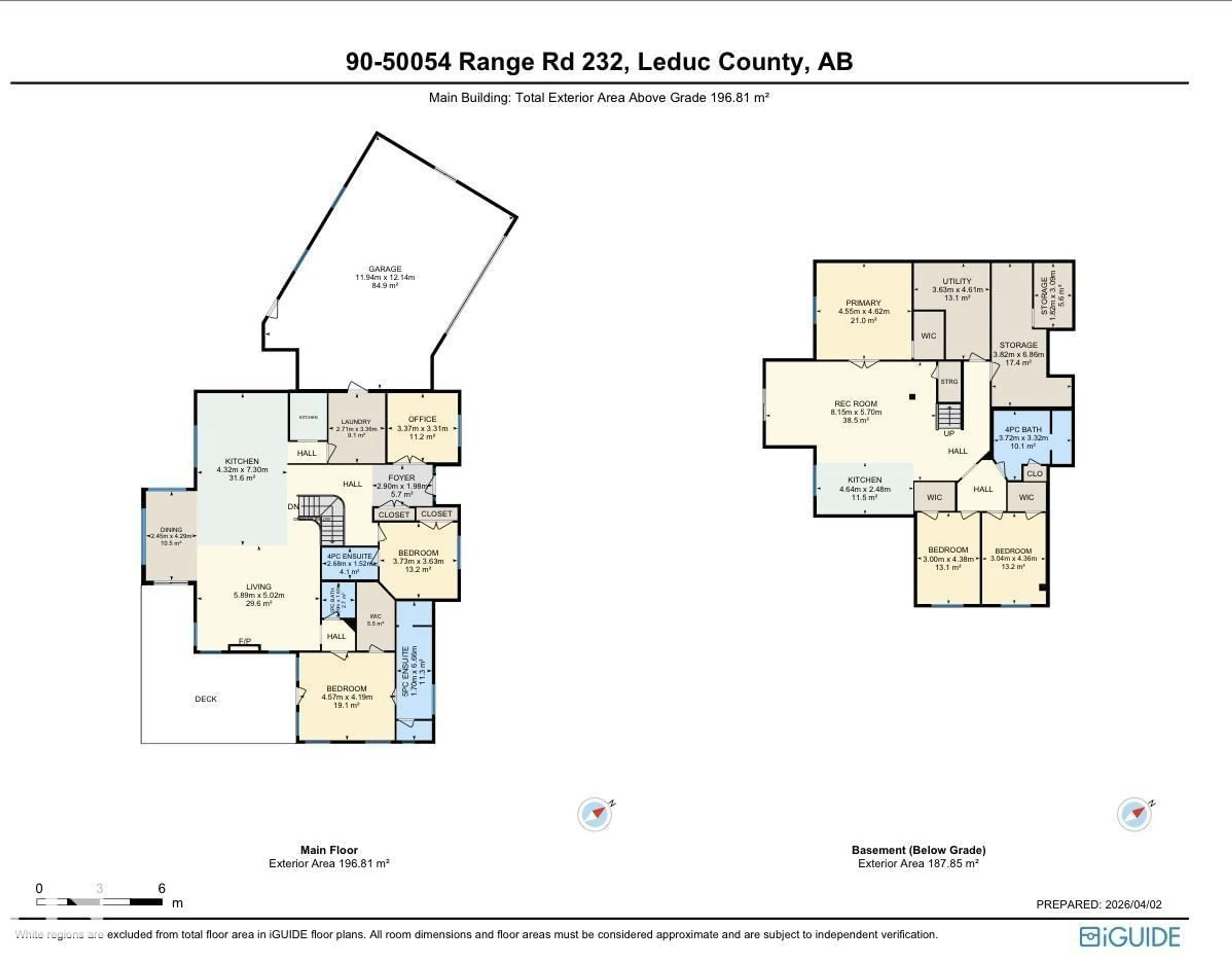 Floor plan for 90 50054 RGE RD, Rural Leduc County Alberta T4X0K8