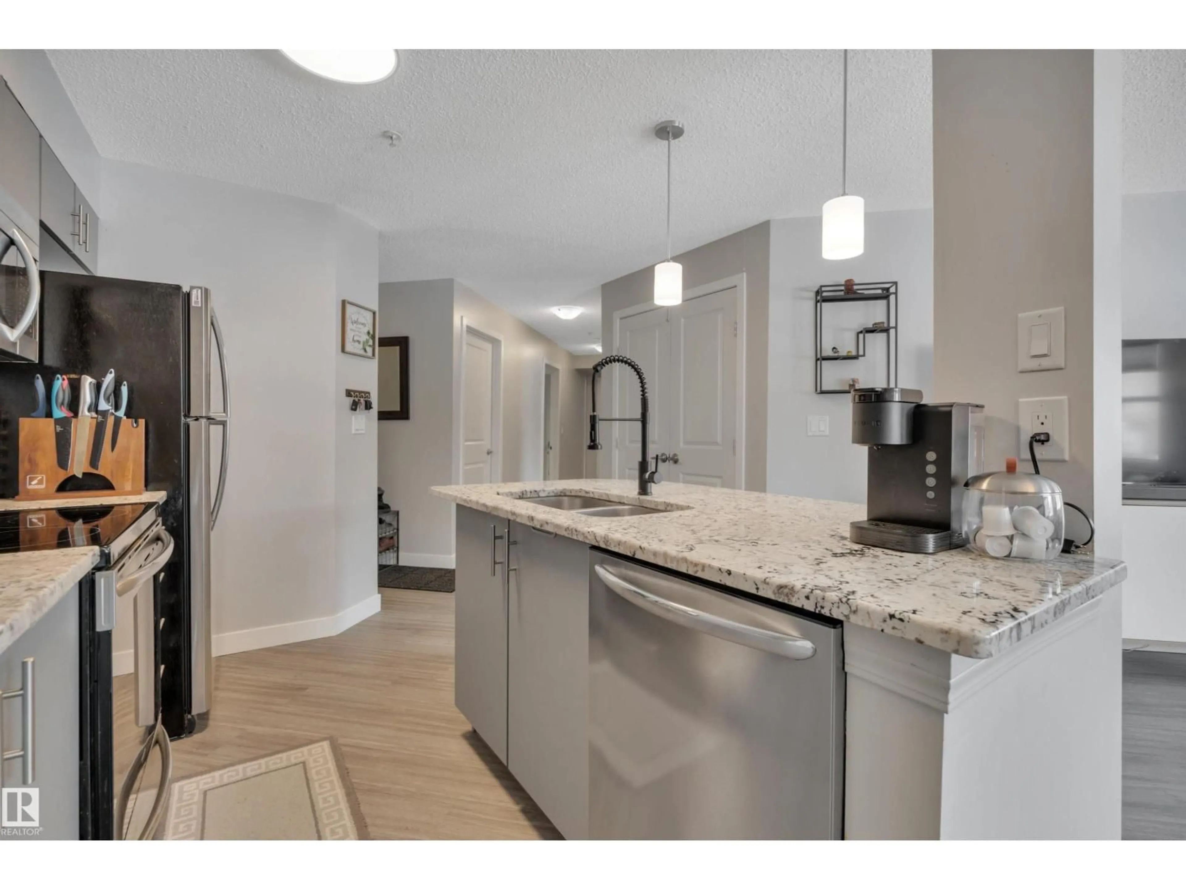 Open concept kitchen, unknown for #110 - 11453 ELLERSLIE RD, Edmonton Alberta T6W1T3