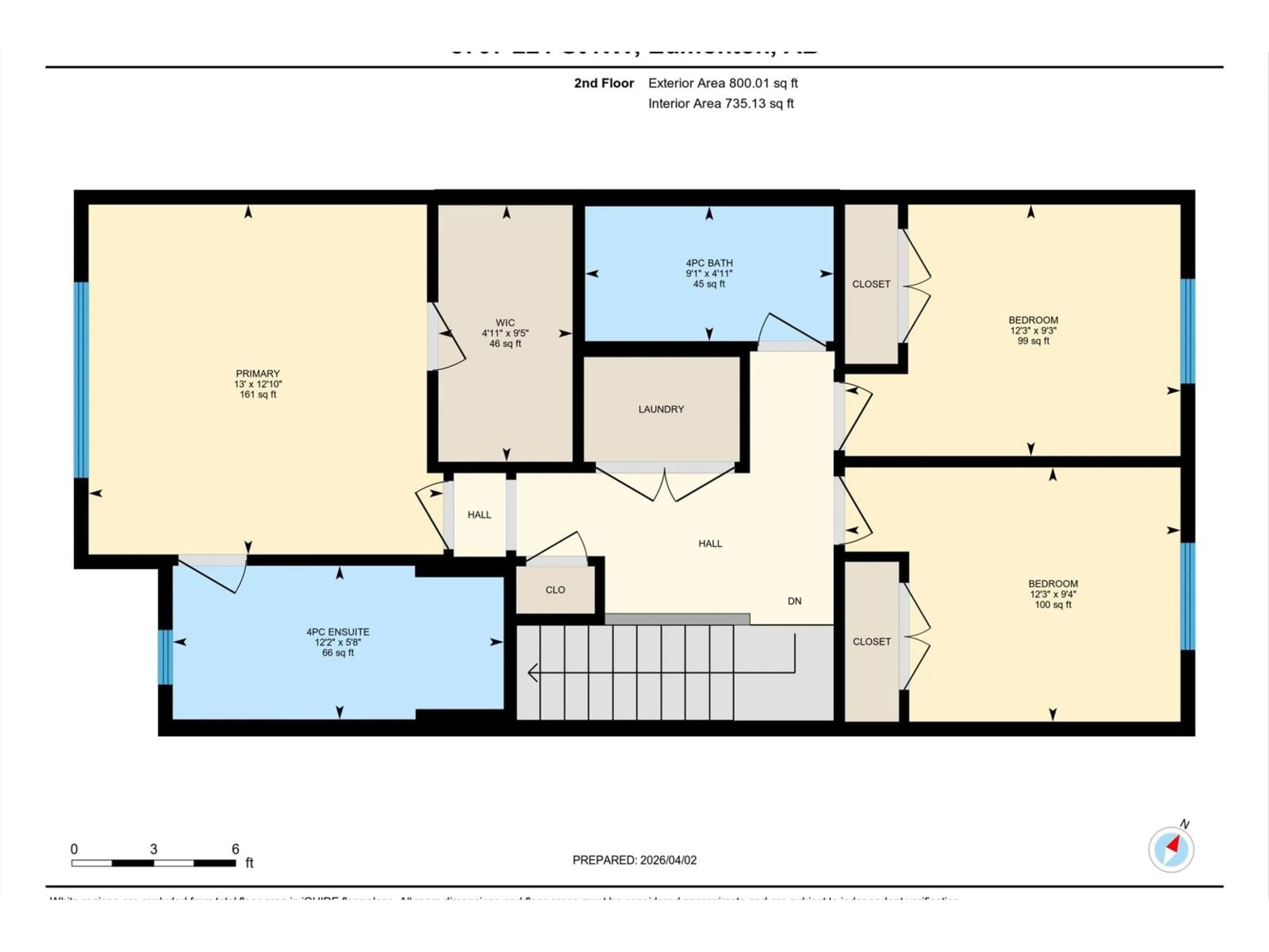 Floor plan for 8707 221 ST, Edmonton Alberta T5T7H7