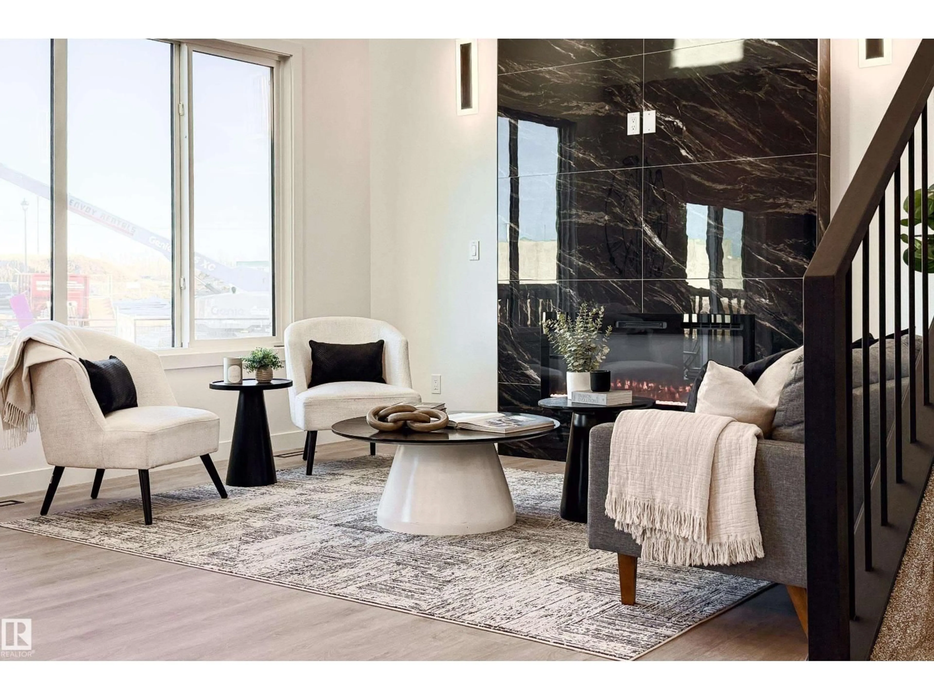 Living room with furniture, ceramic/tile floor for 33 SUN MEADOWS CL, Stony Plain Alberta T7Z0K1