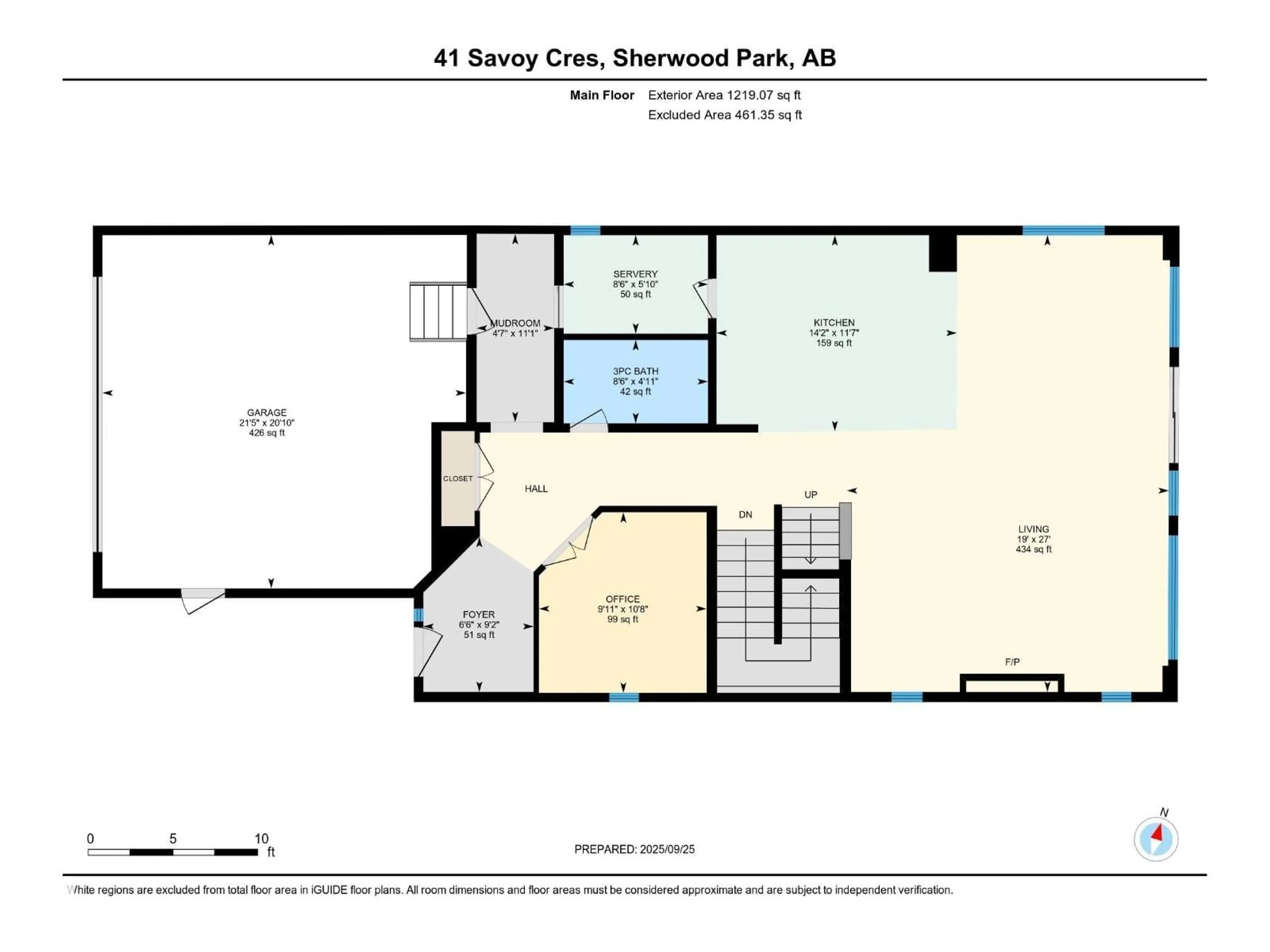 Floor plan for 41 SAVOY CR, Sherwood Park Alberta T8H2Y3