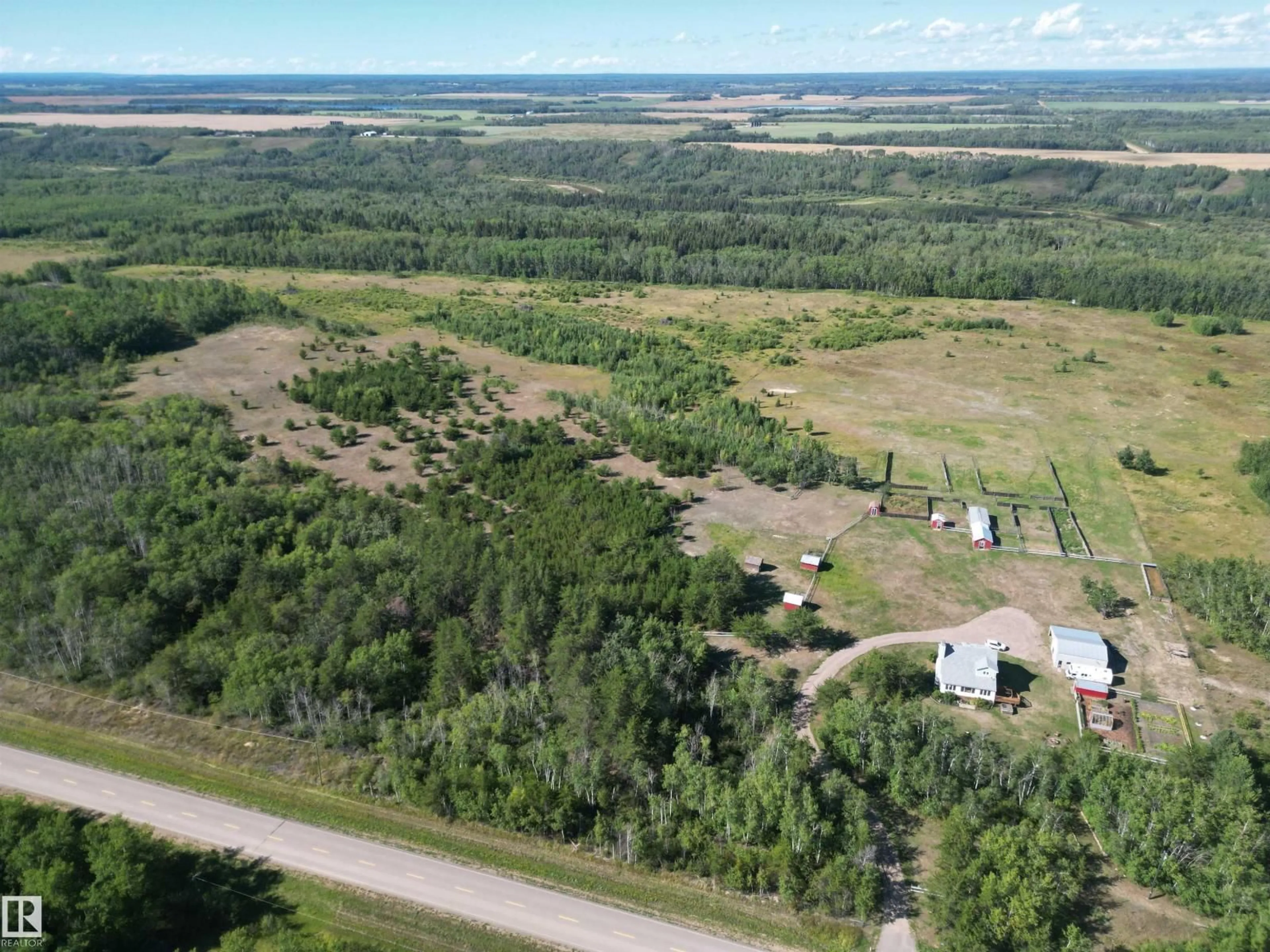 A pic from outside/outdoor area/front of a property/back of a property/a pic from drone, unknown for 44306 TOWNSHIP RD 630, Rural Bonnyville M.D. Alberta T0A0B0