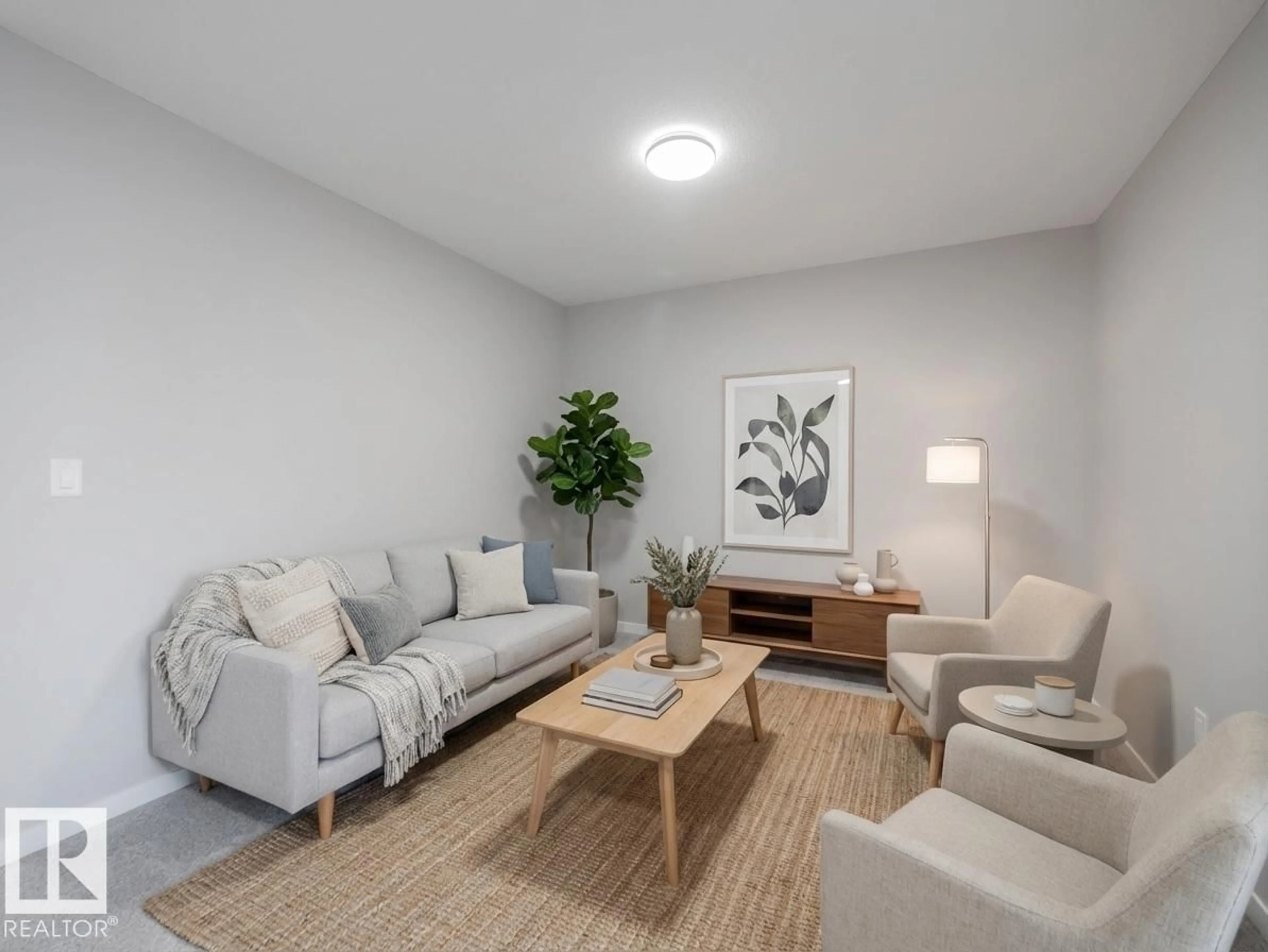 Living room with furniture, unknown for 1040 14 AV, Edmonton Alberta T6T2W7