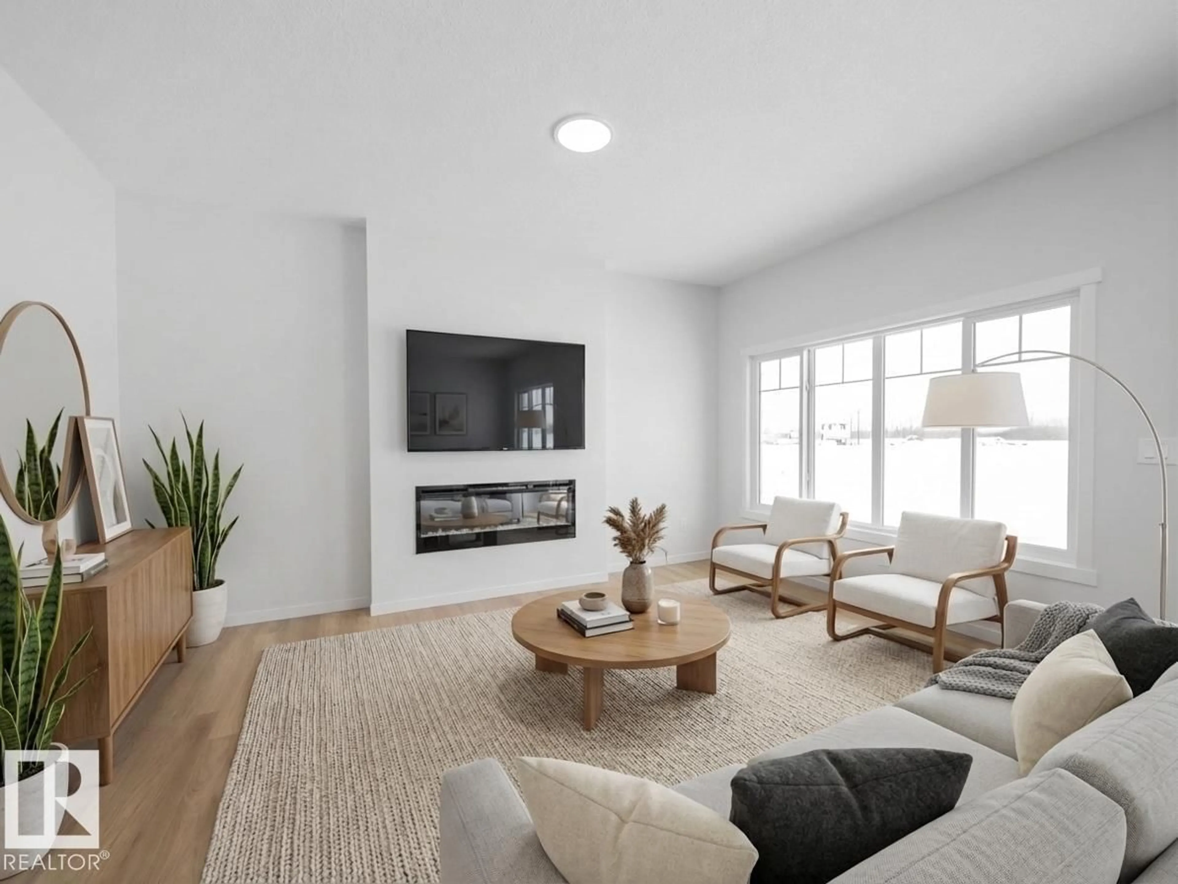 Living room with furniture, unknown for 312 173 AV, Edmonton Alberta T5Y4K7