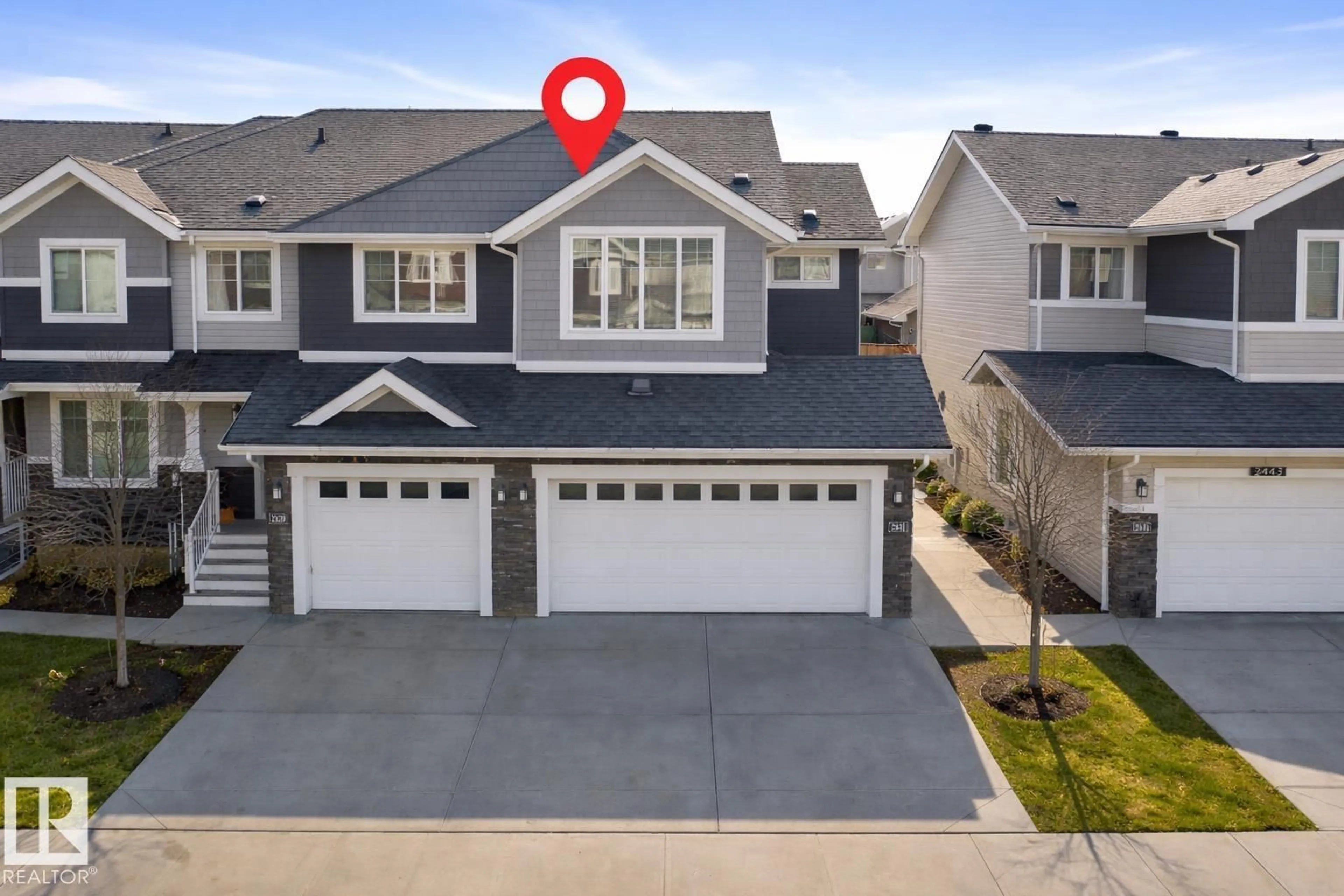 A pic from outside/outdoor area/front of a property/back of a property/a pic from drone, street for 2441 GLENRIDDING BV, Edmonton Alberta T6W2T4