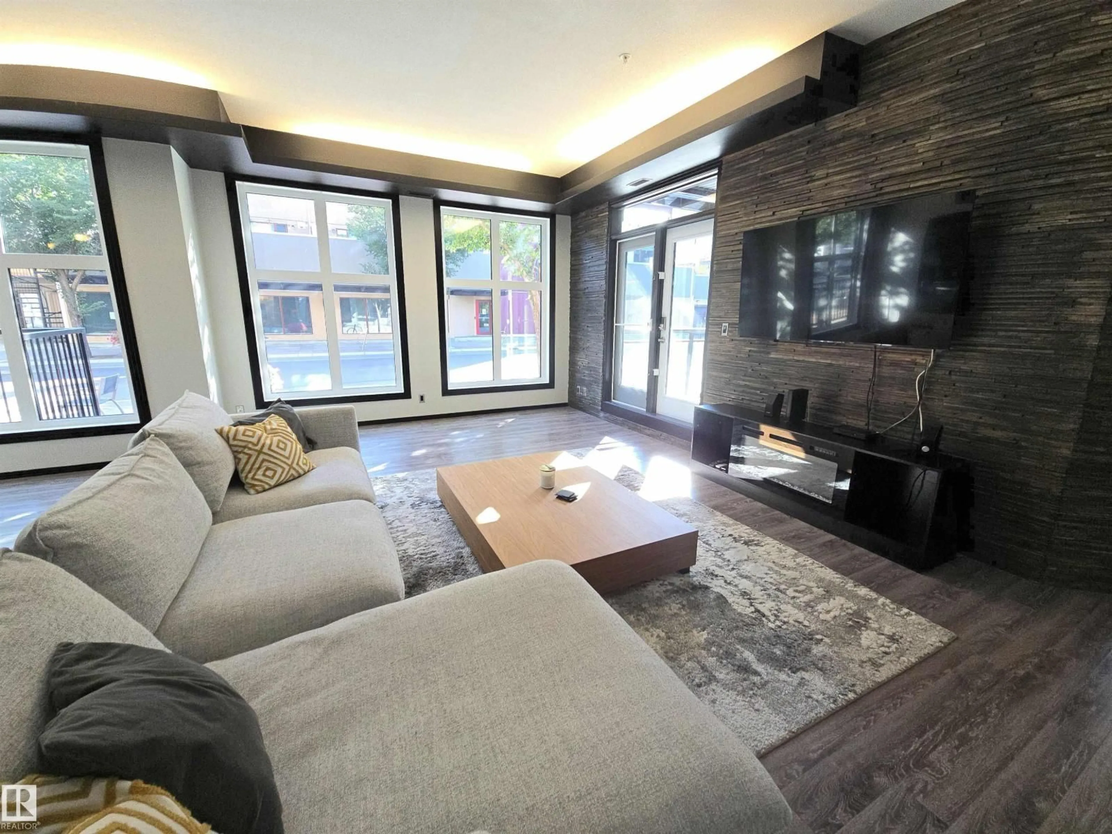 Living room with furniture, unknown for #106 - 10531 117 ST, Edmonton Alberta T5H0A8