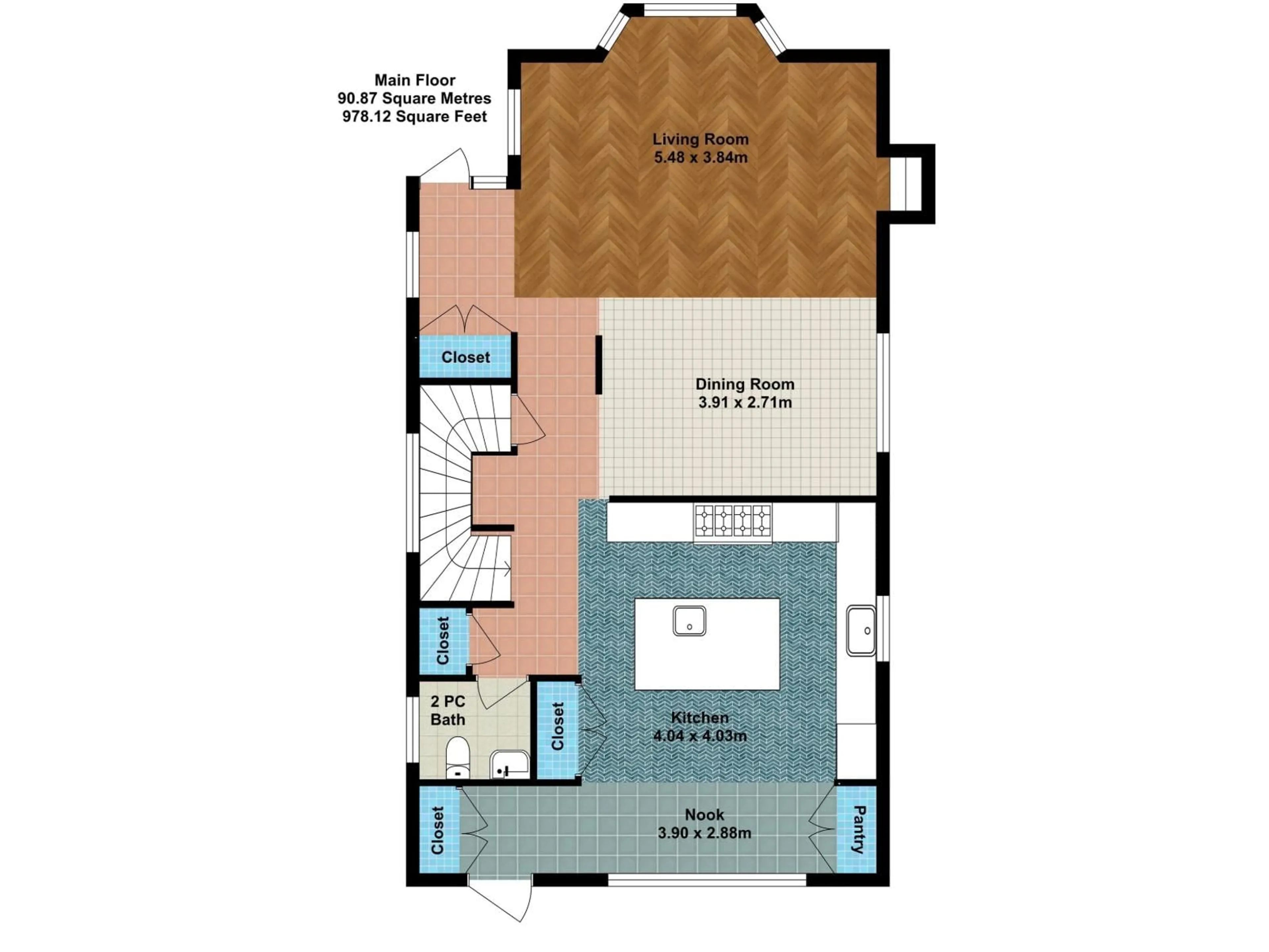 Floor plan for NW - 10519 87 AV, Edmonton Alberta T6E2P6