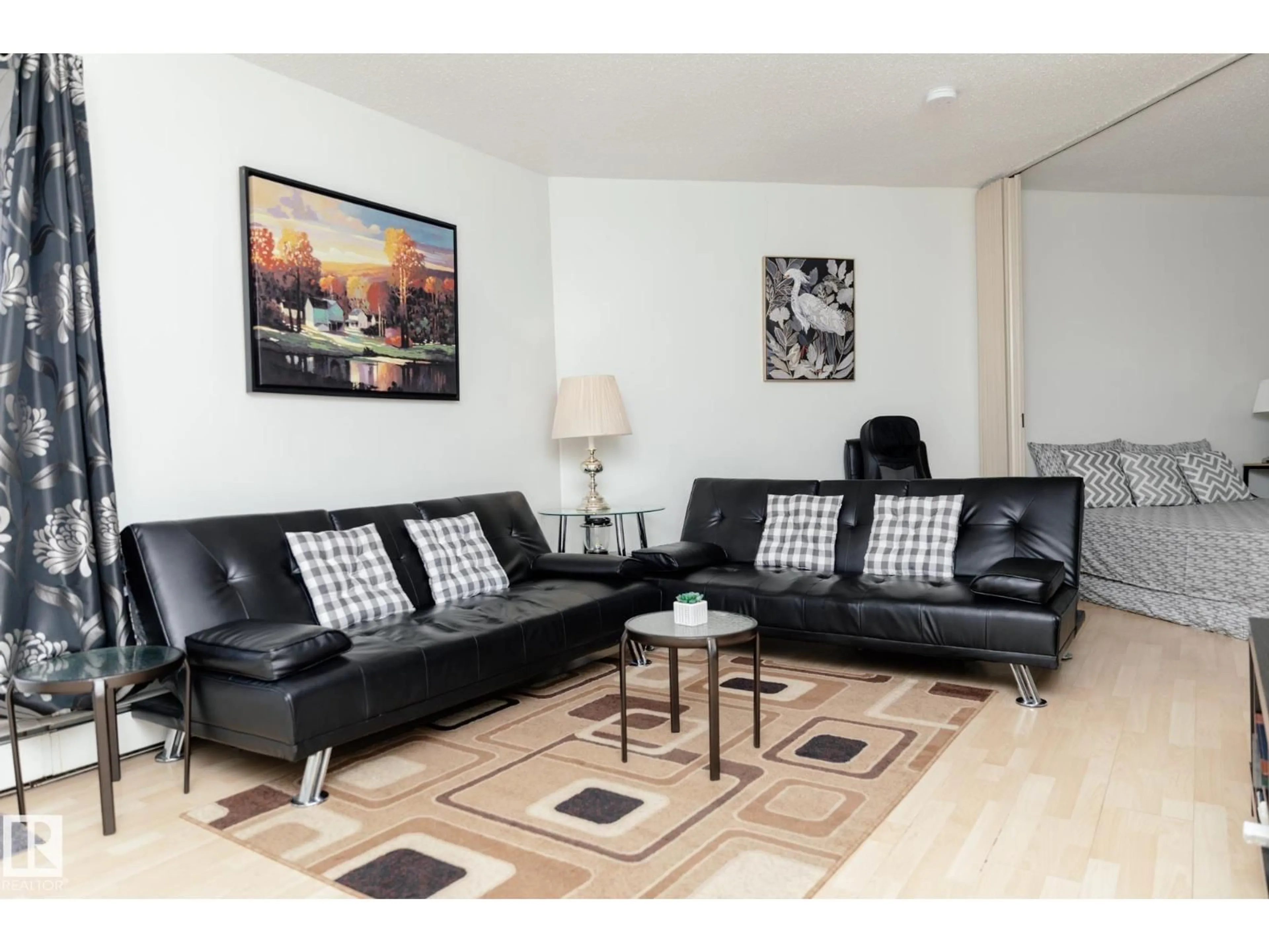 Living room with furniture, unknown for 42 - 11245 31 AV, Edmonton Alberta T6J3V5