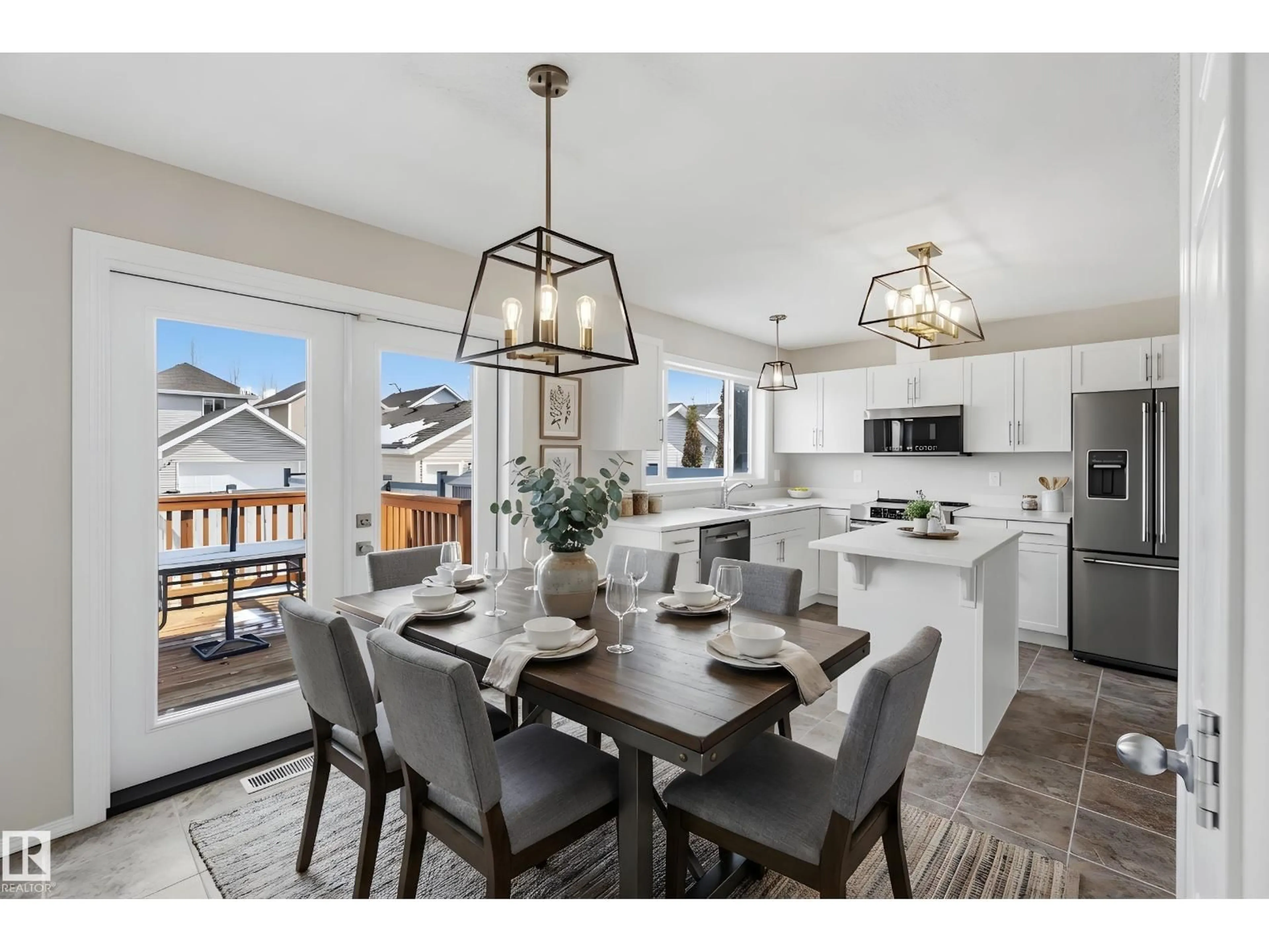 Open concept kitchen, ceramic/tile floor for 2003 71 ST, Edmonton Alberta T6X0K2