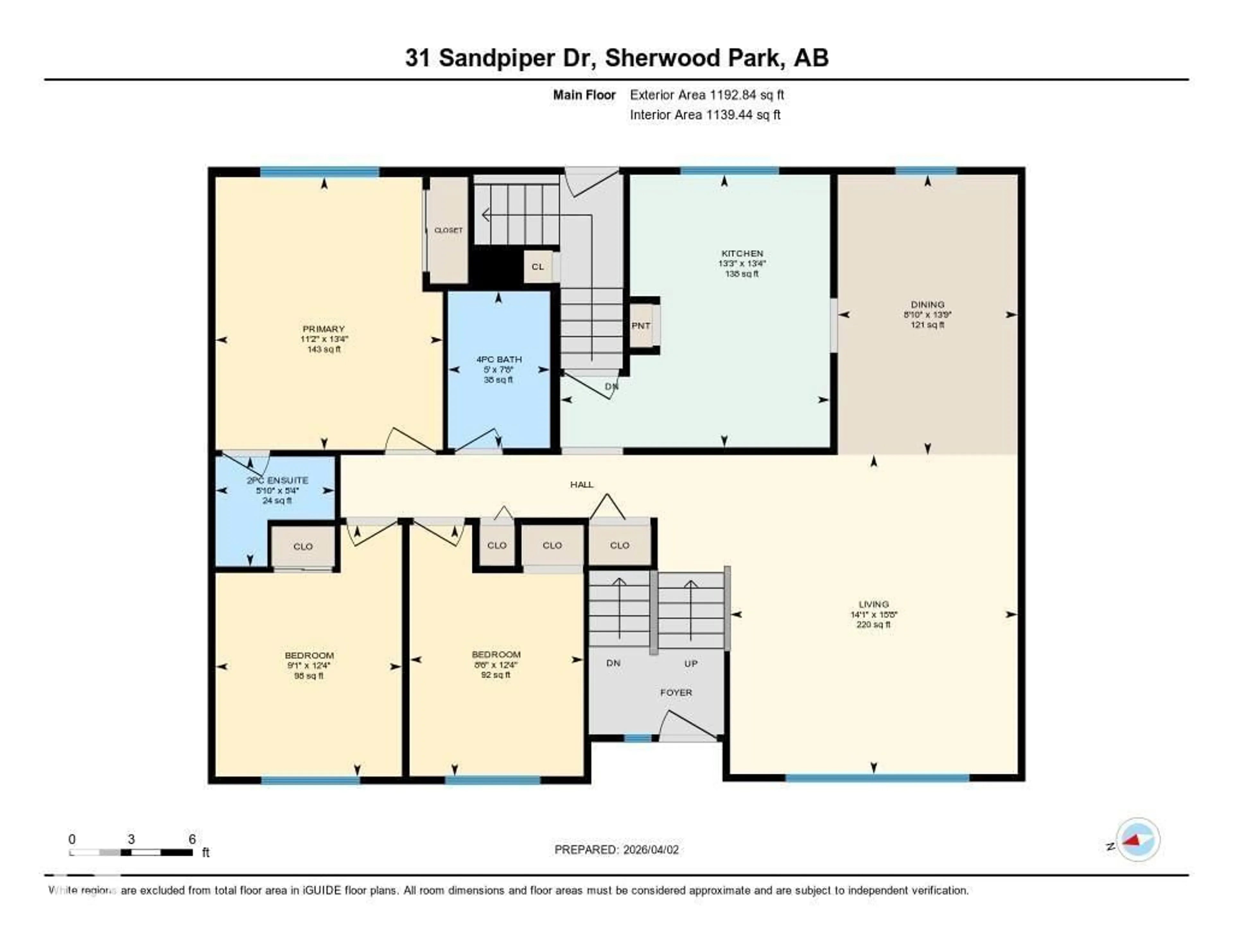 Floor plan for 31 SANDPIPER DR, Sherwood Park Alberta T8A0B7