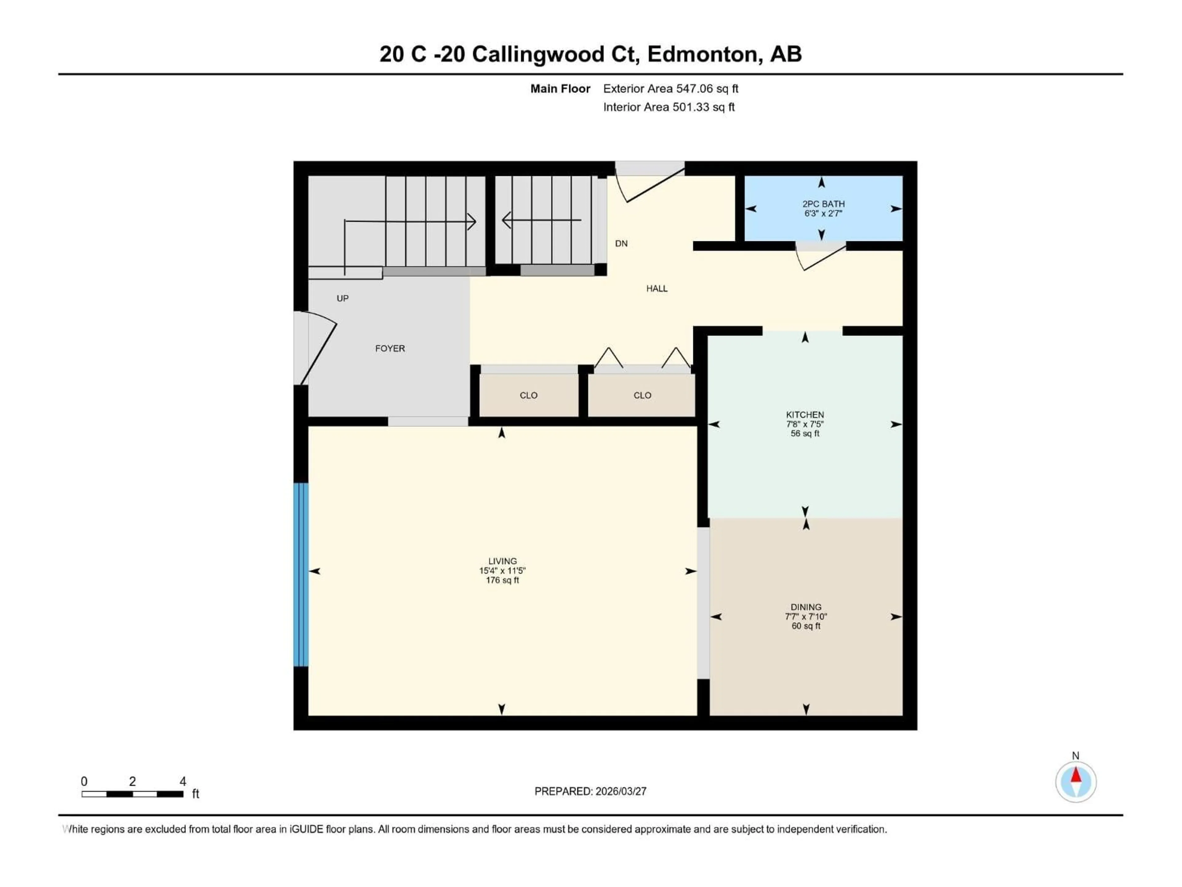 Floor plan for 20C CALLINGWOOD CO, Edmonton Alberta T5T0H5