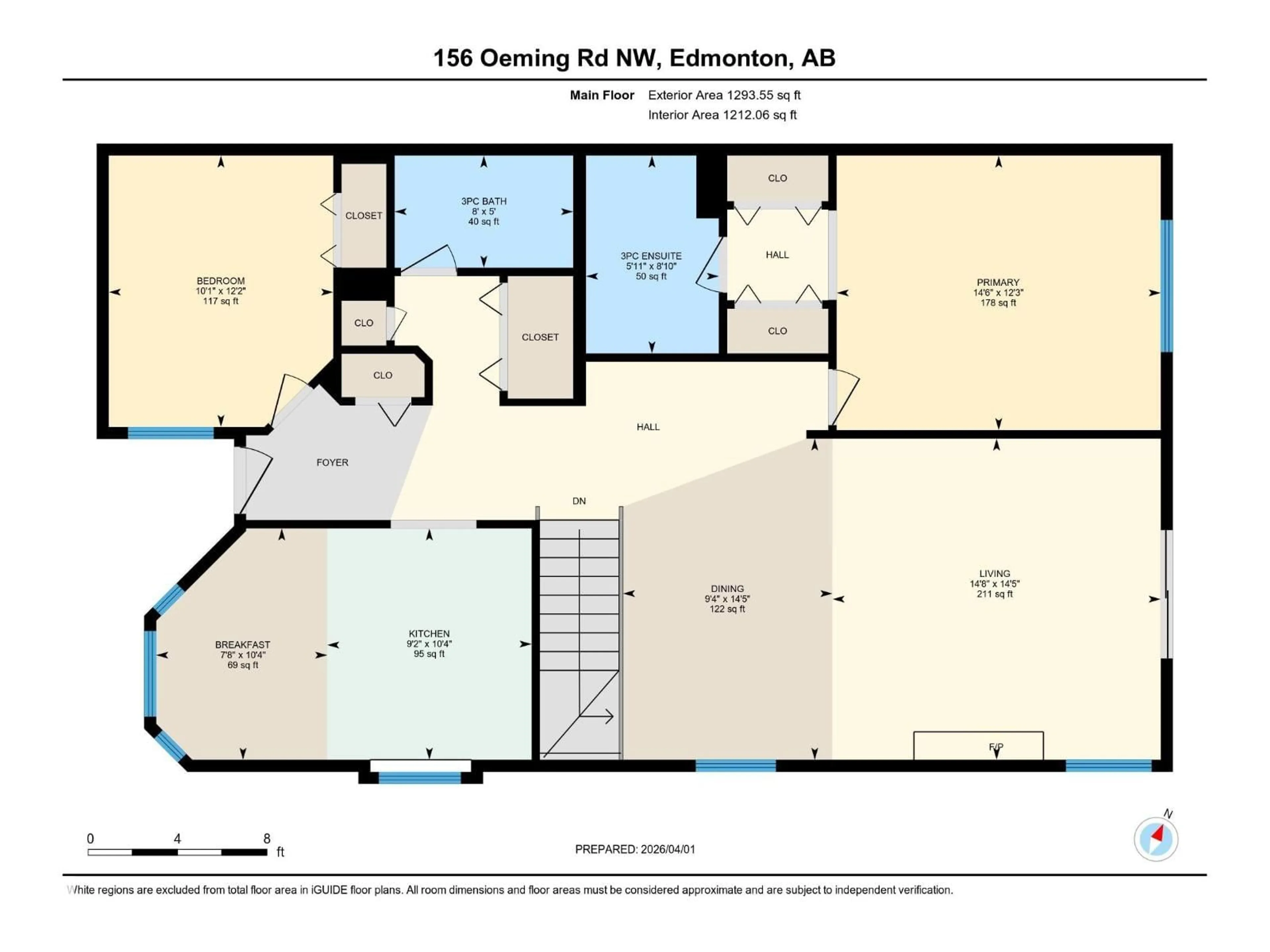 Floor plan for 156 OEMING RD, Edmonton Alberta T6R2G5