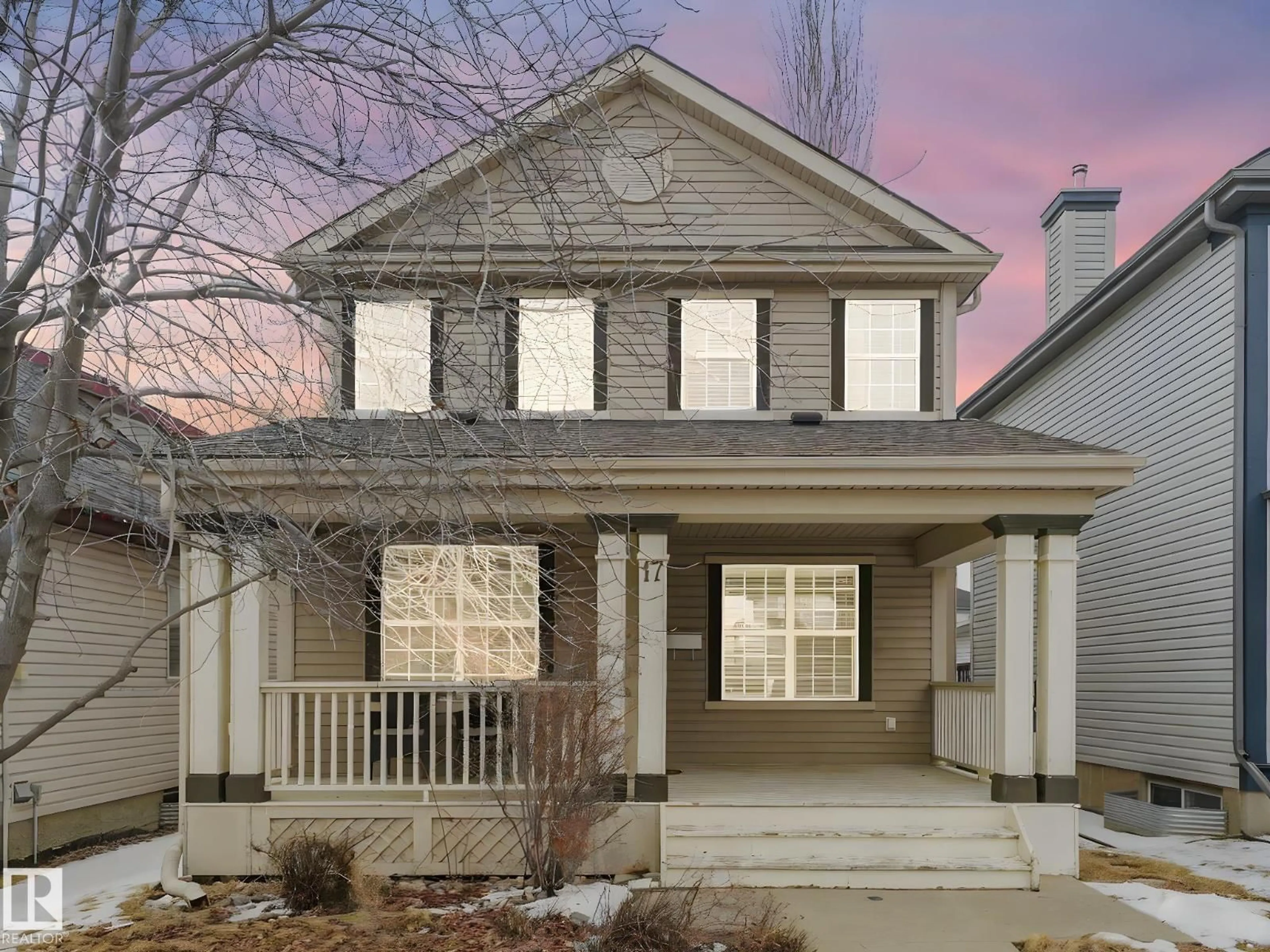 Home with vinyl exterior material, street for 17 SUMMERTON LD, Sherwood Park Alberta T8H2P4