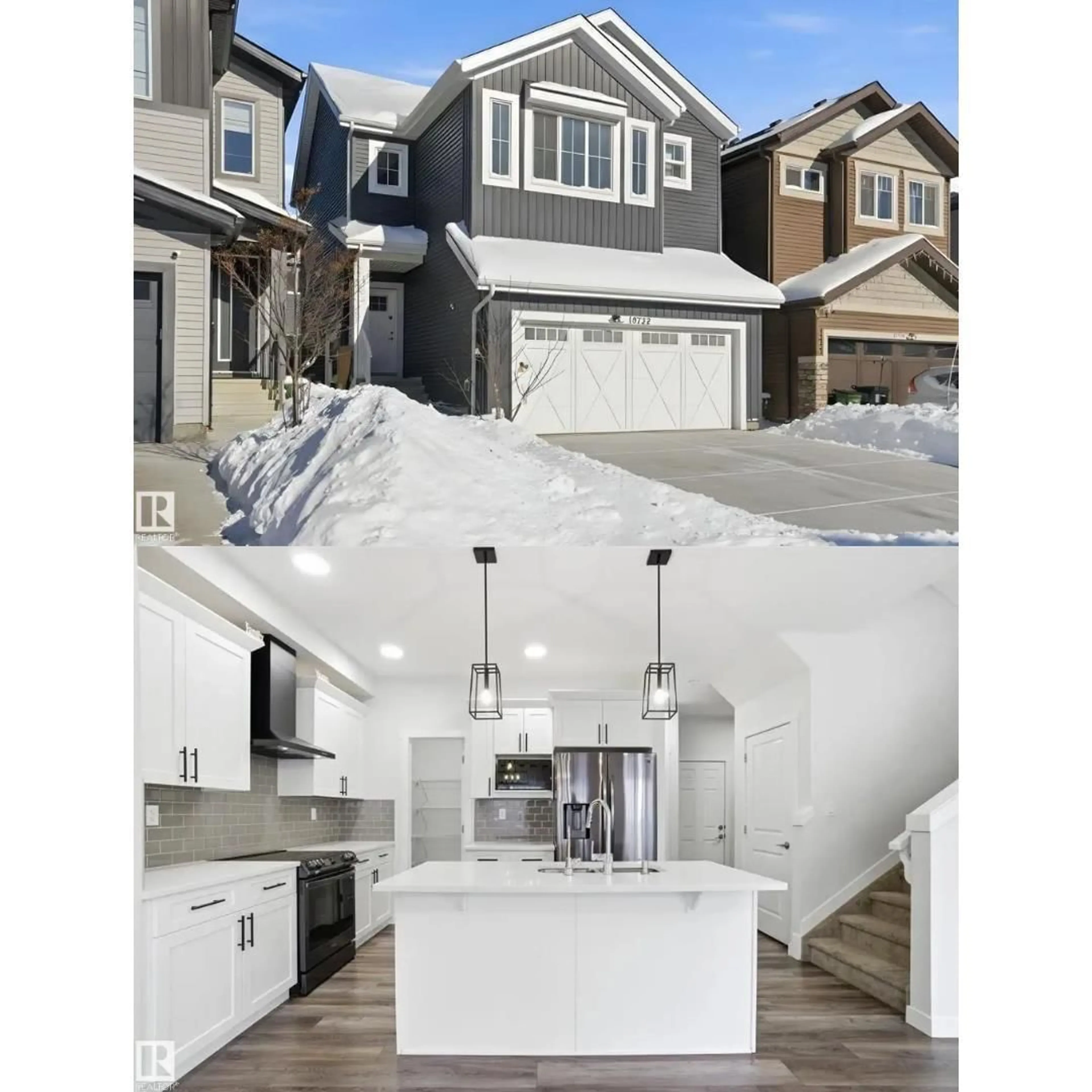 Open concept kitchen, unknown for 19732 28 AV, Edmonton Alberta T6M1M1