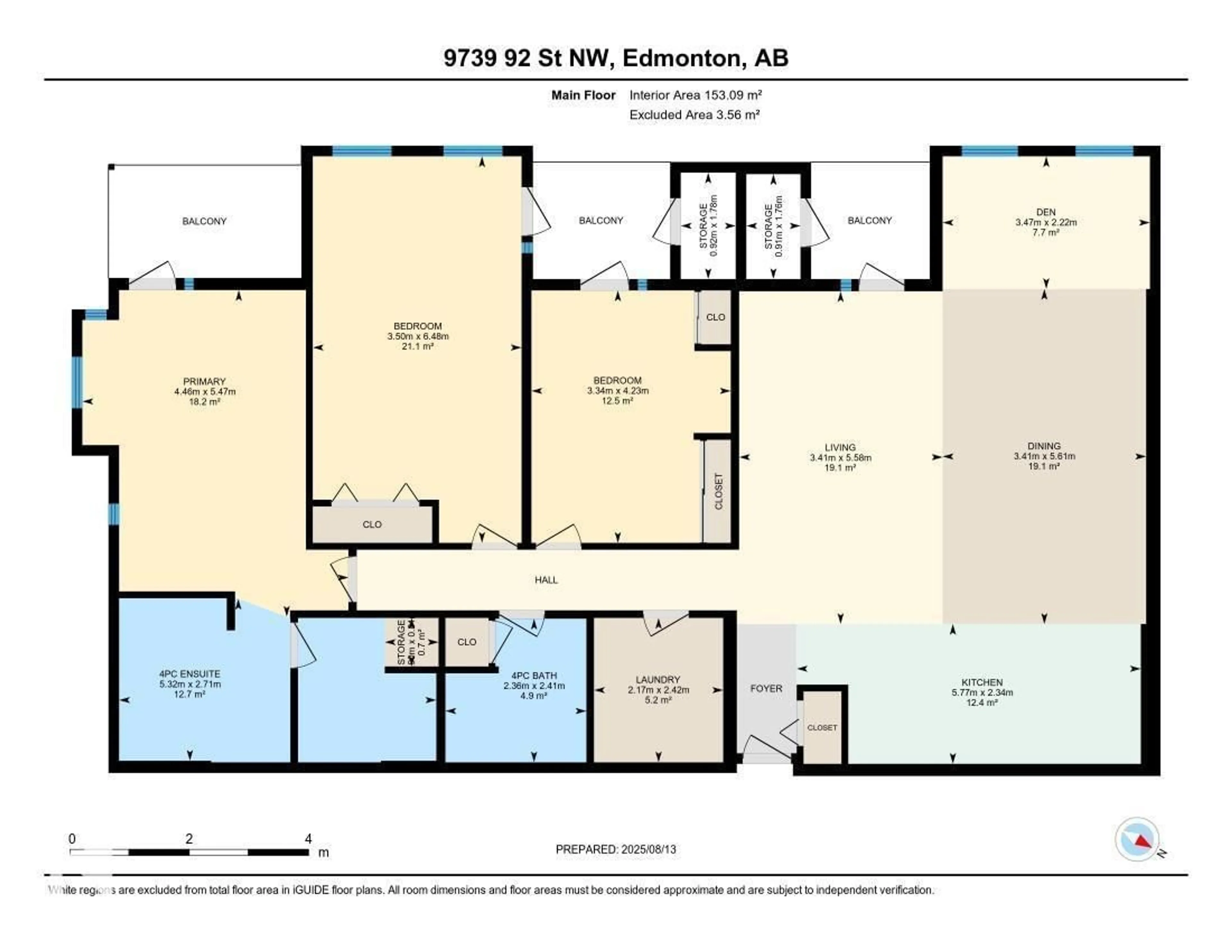 Floor plan for 207 - 9739 92 ST, Edmonton Alberta T6C3S3