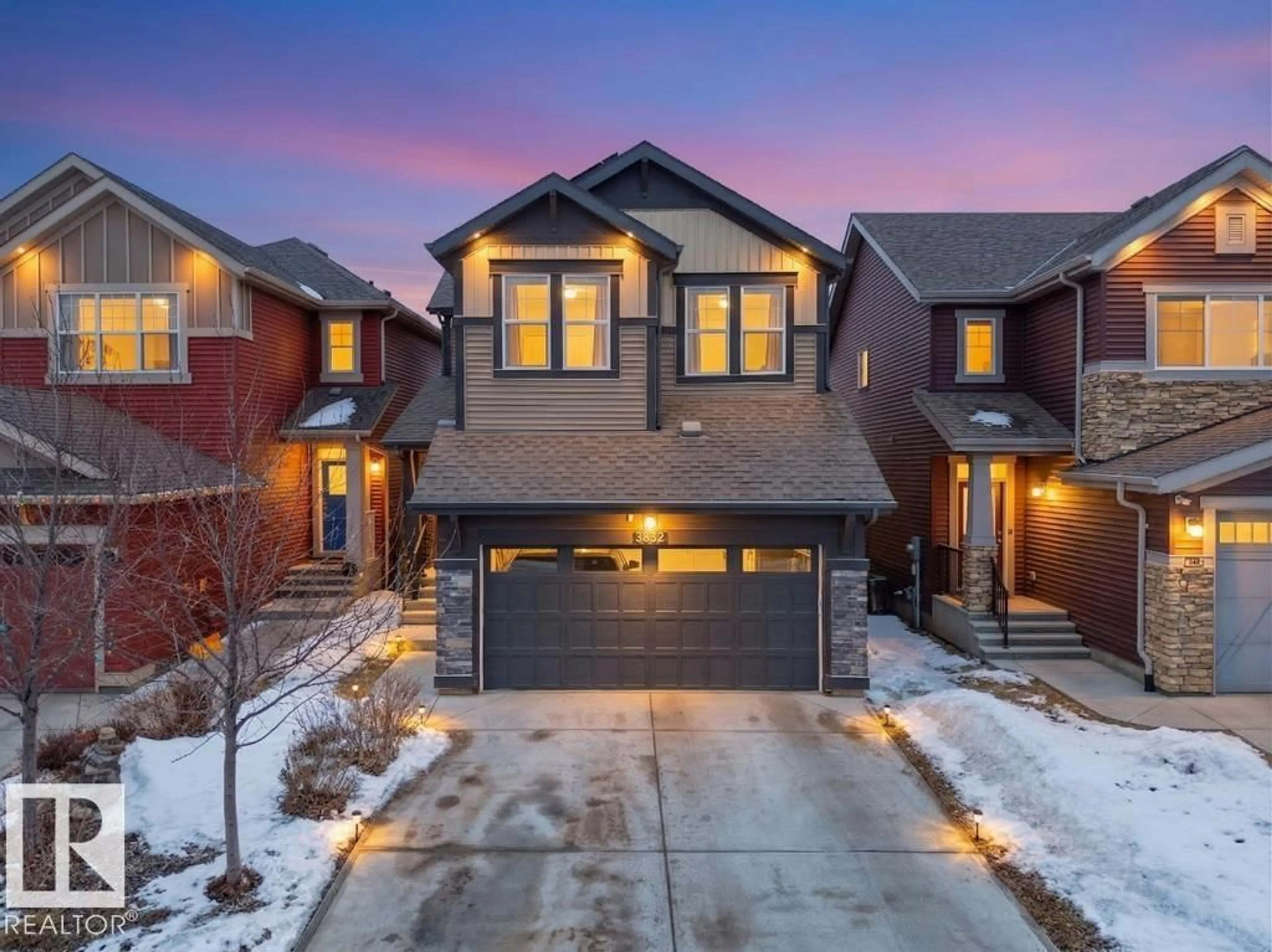 Home with brick exterior material, street for 3114 CHOKECHERRY BEND, Edmonton Alberta T6X2M2