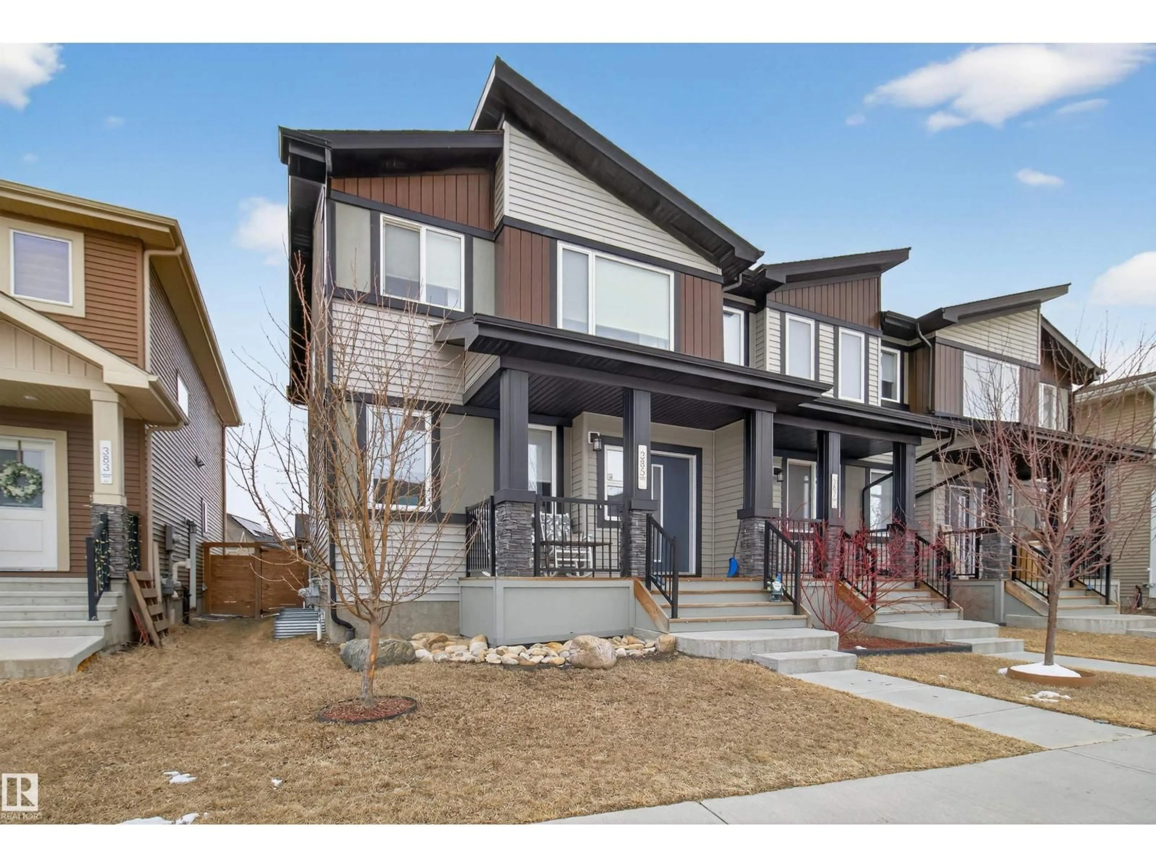 Home with vinyl exterior material, street for 385 CHARLESWORTH DRIVE, Edmonton Alberta T6X2G5