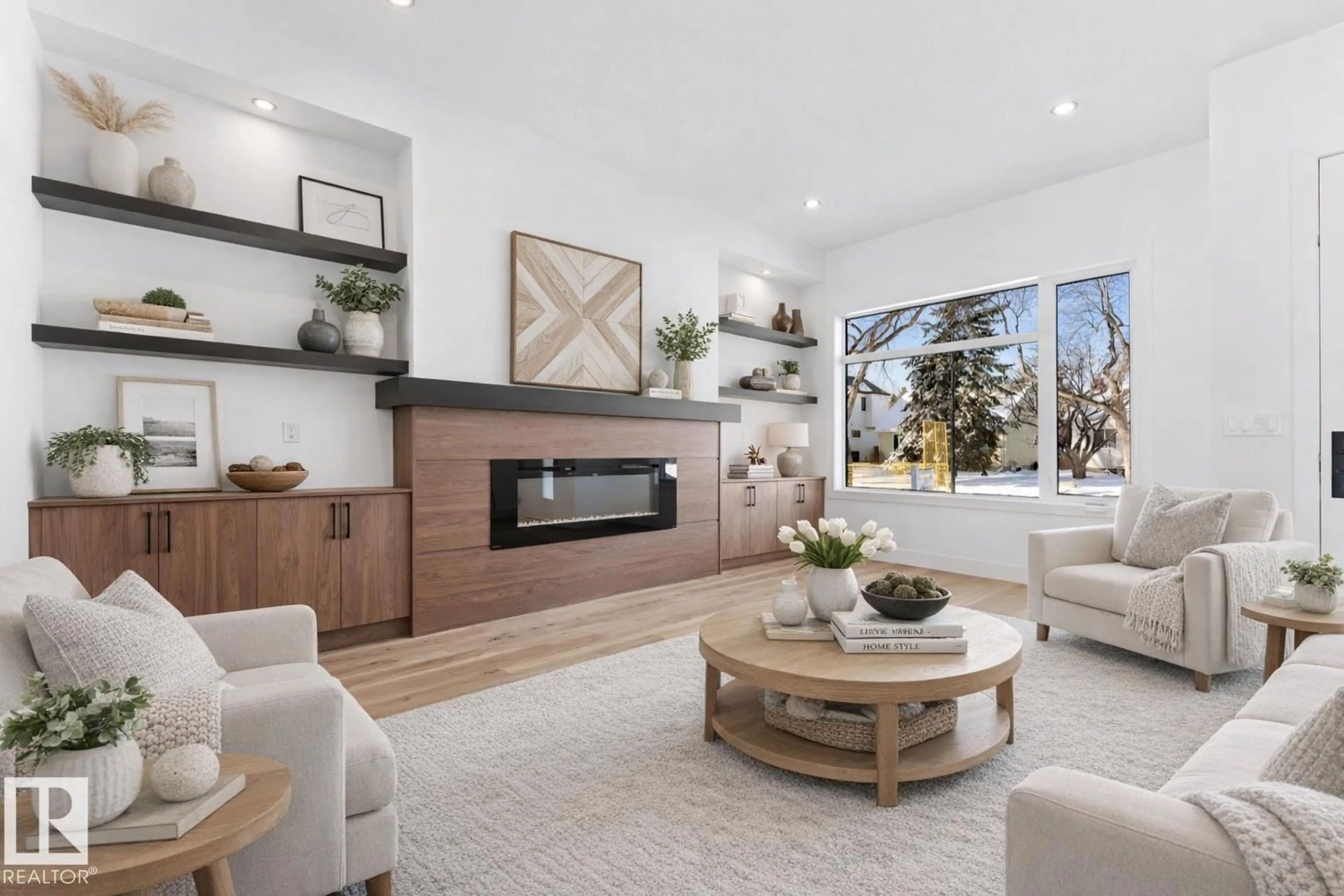 Living room with furniture, unknown for NW - 11019 132 ST, Edmonton Alberta T8N7K9