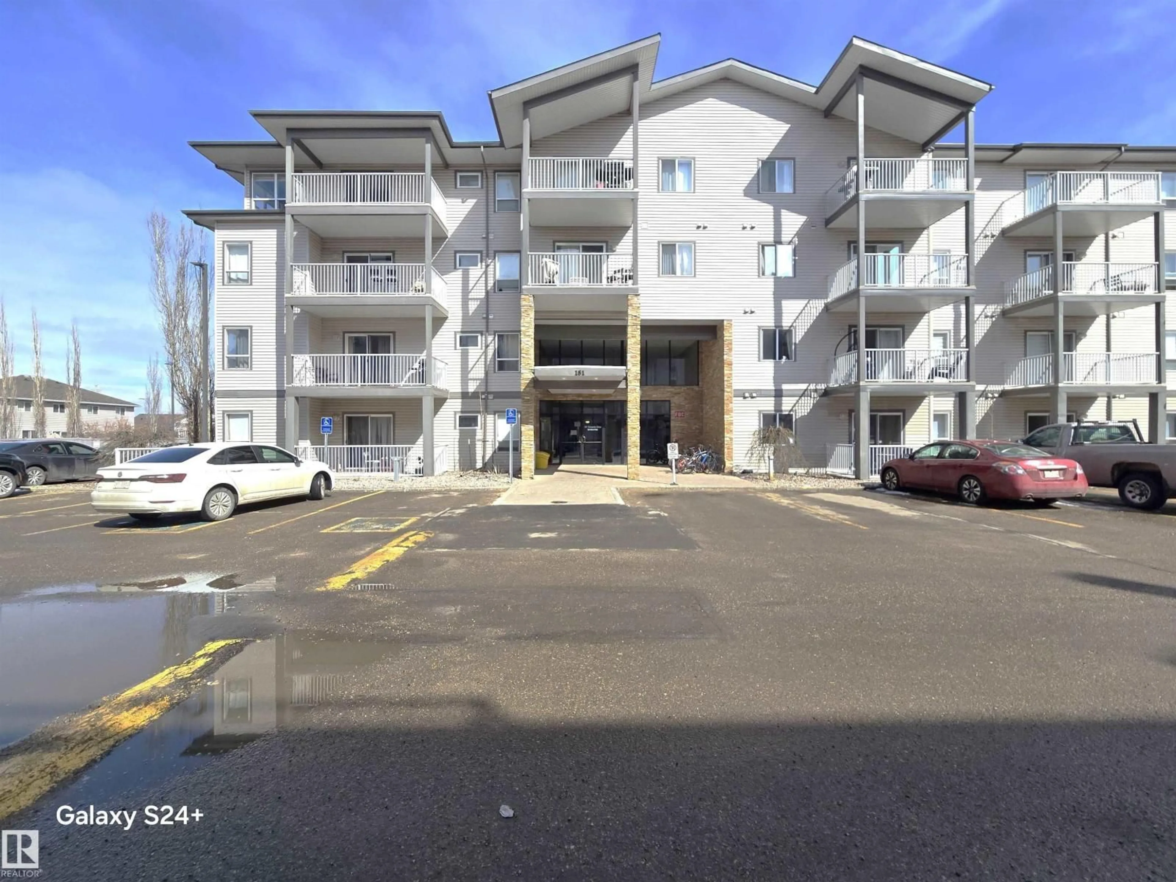 A pic from outside/outdoor area/front of a property/back of a property/a pic from drone, unknown for #302 - 151 EDWARDS DR, Edmonton Alberta T6X1N6