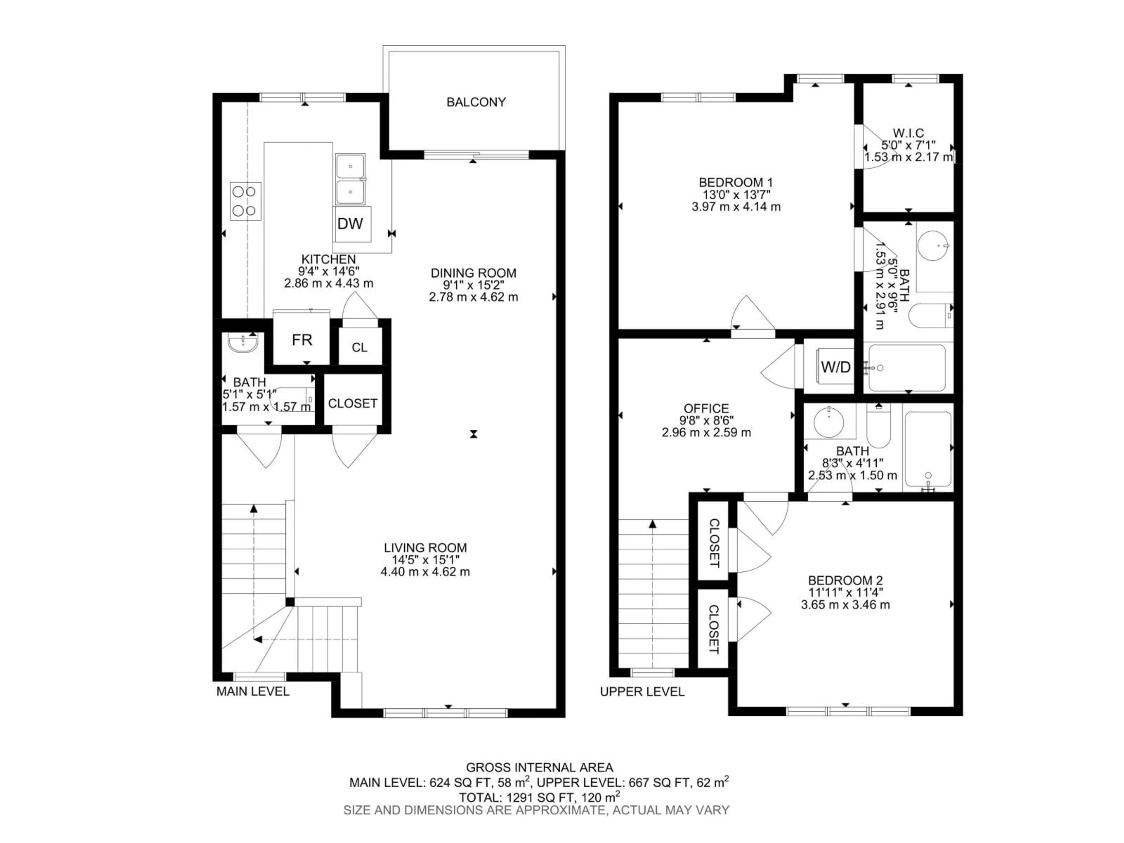 Floor plan for 24 - 1391 STARLING DR, Edmonton Alberta T5S0L3